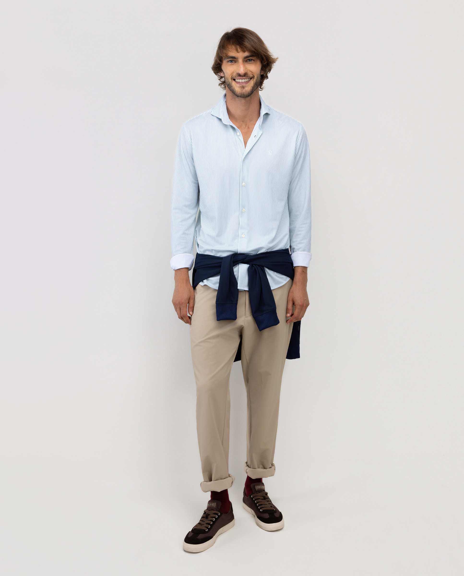 Sepiia Shirt Yale Green Stripe
