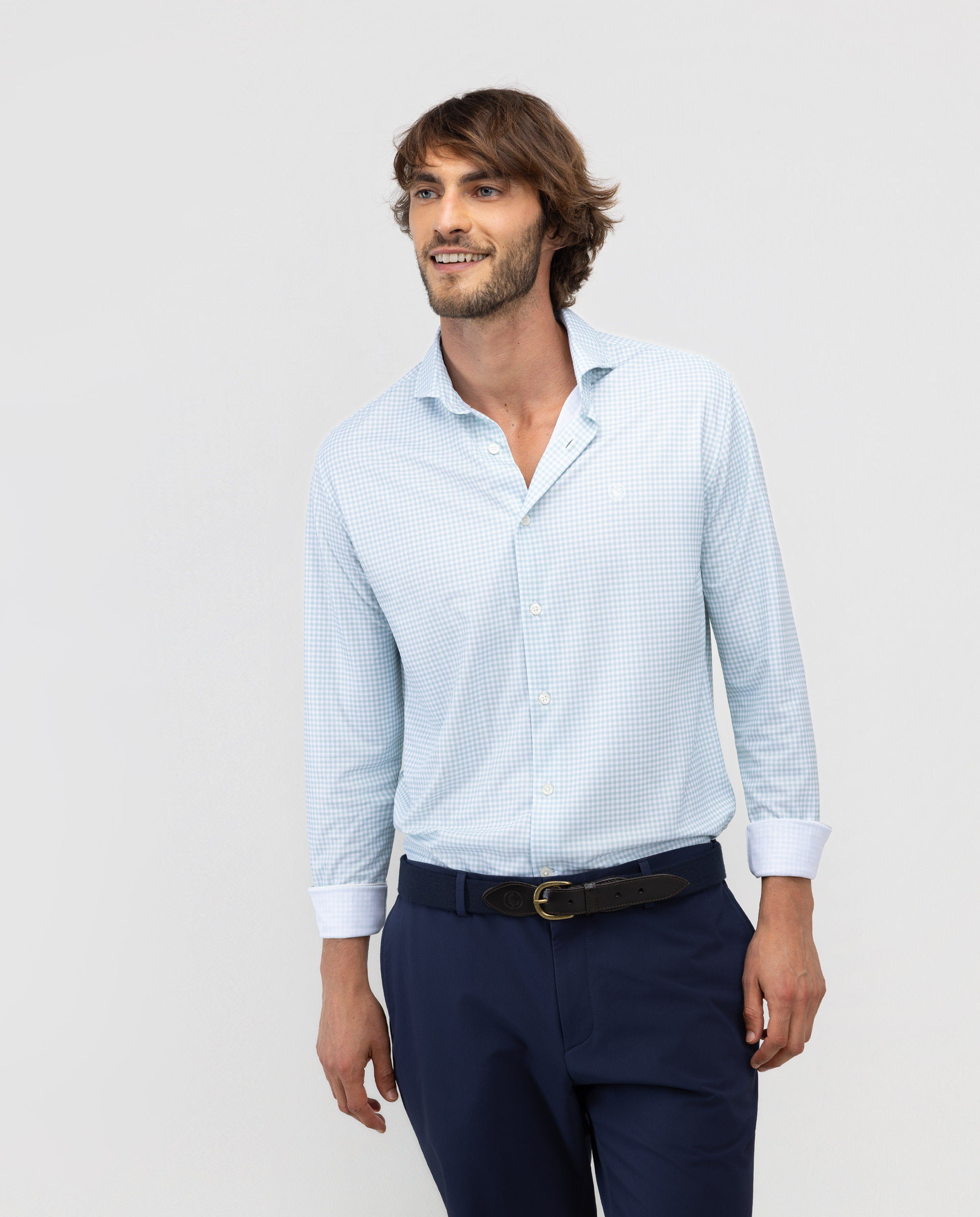 Camisa Sepiia Cuadro Vichy Verde