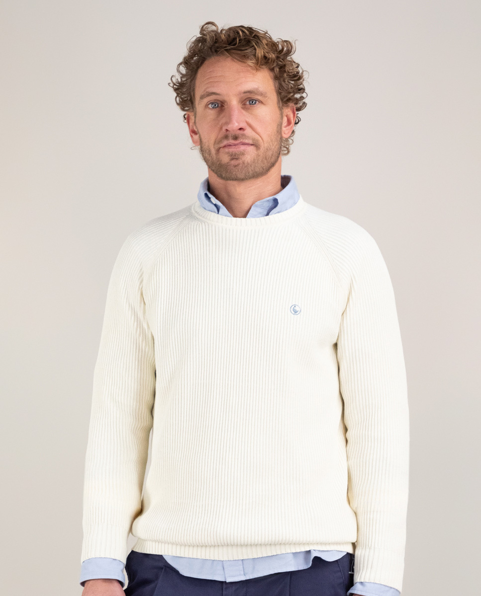 Suéter de malha crua inglesa