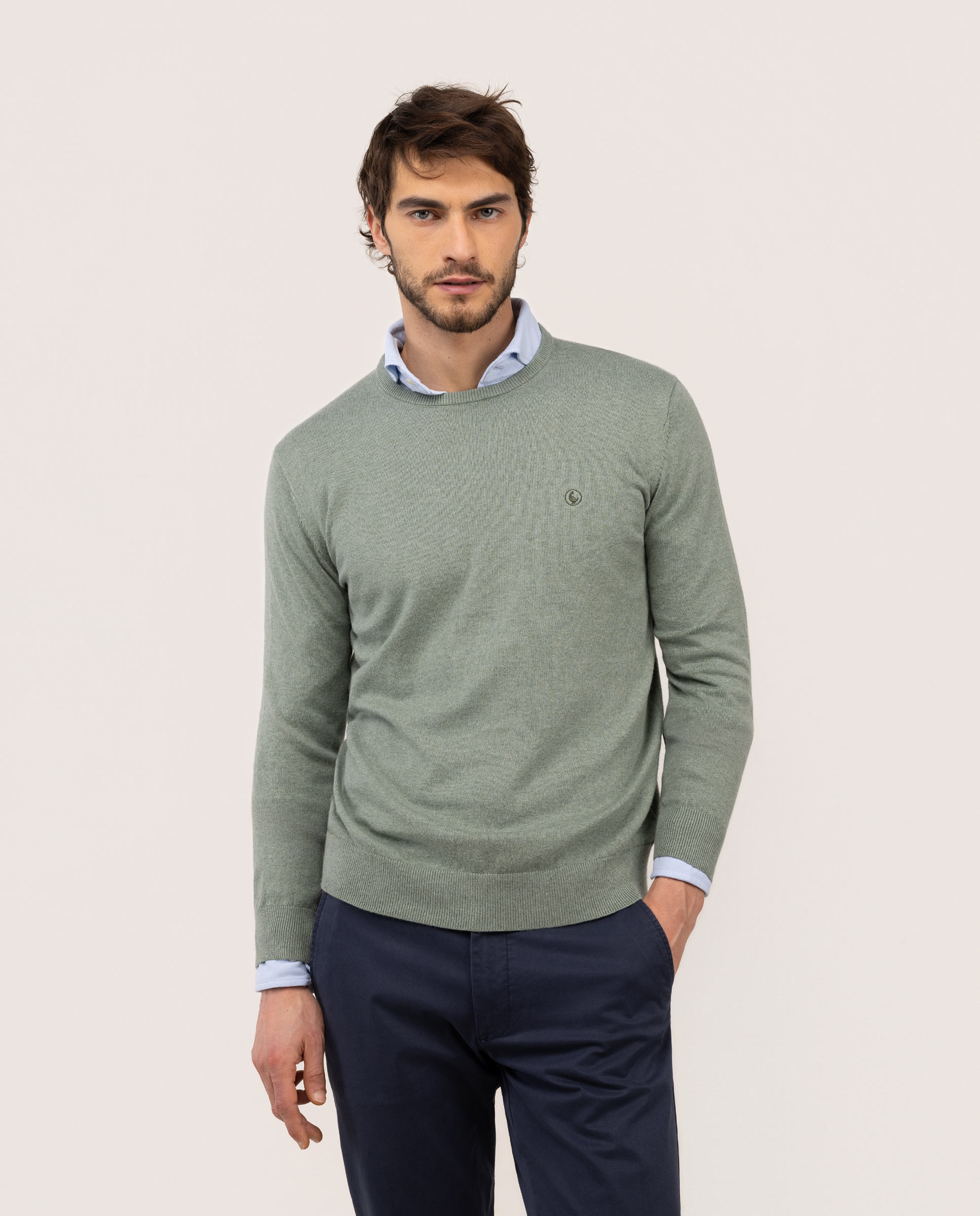 Jersey Cuello Caja Líquen