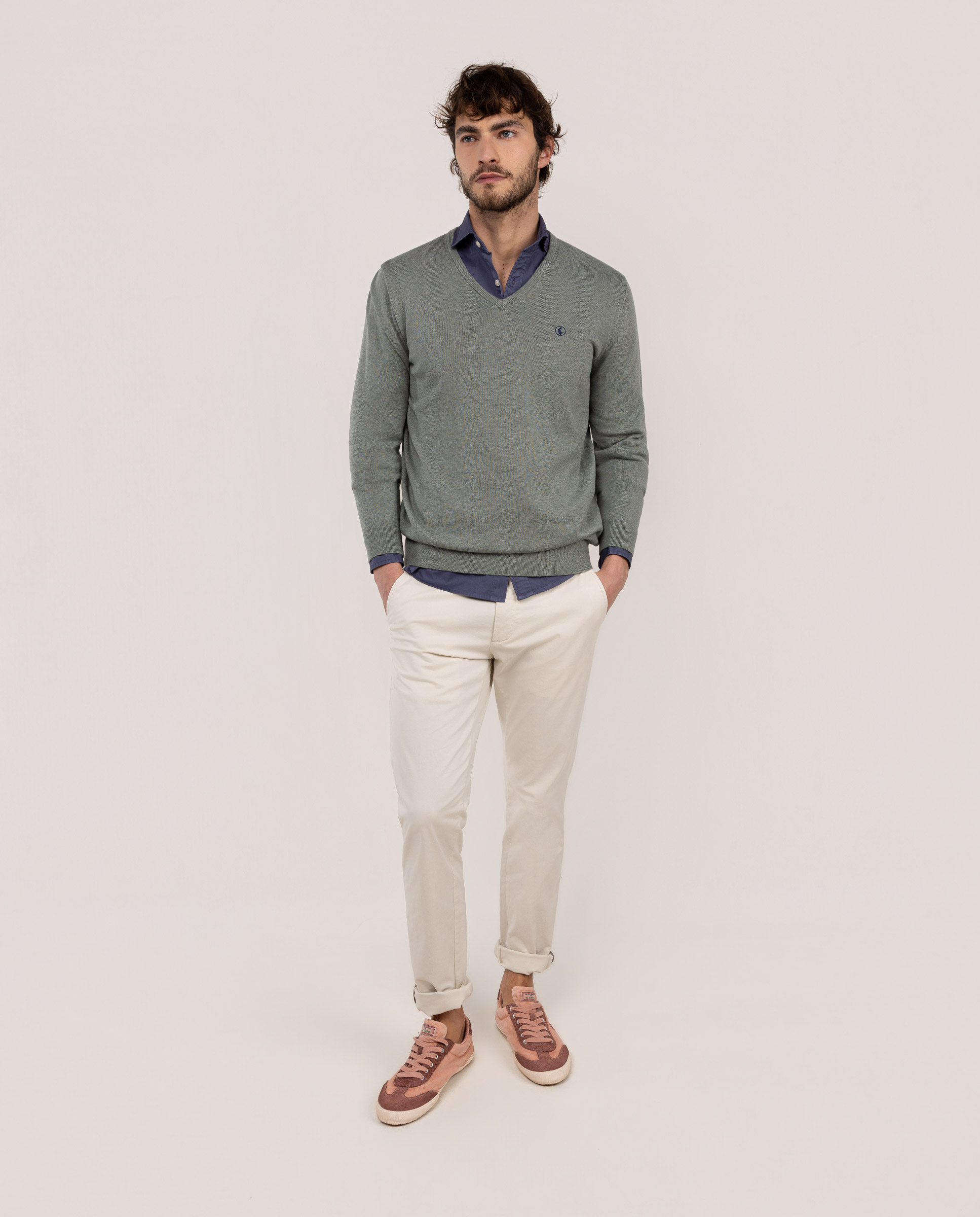 Jersey Cuello Pico Verde