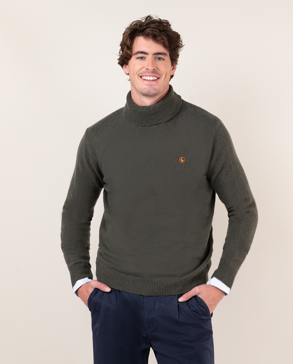 Jersey Cuello Vuelto Verde