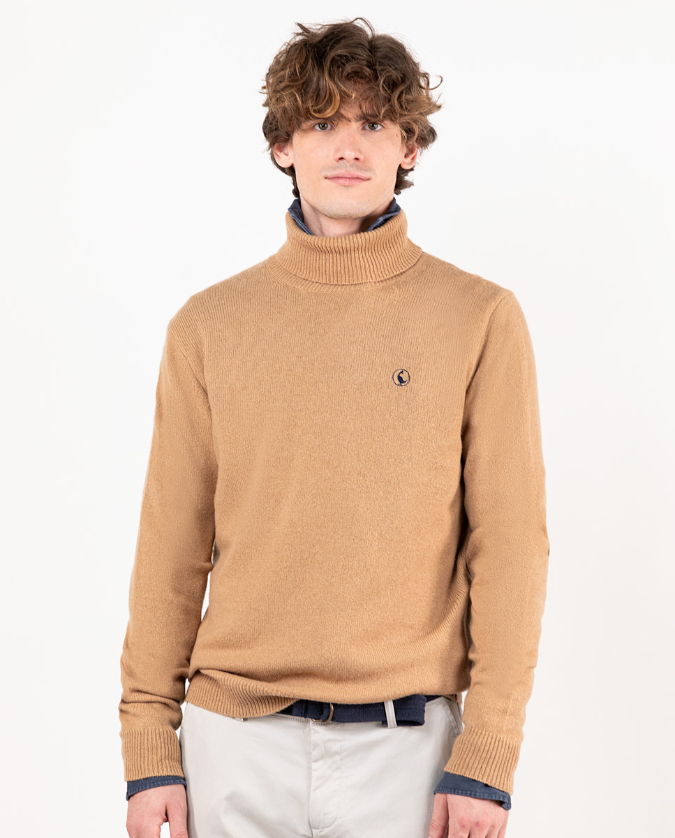 Pull Col Roulé Camel
