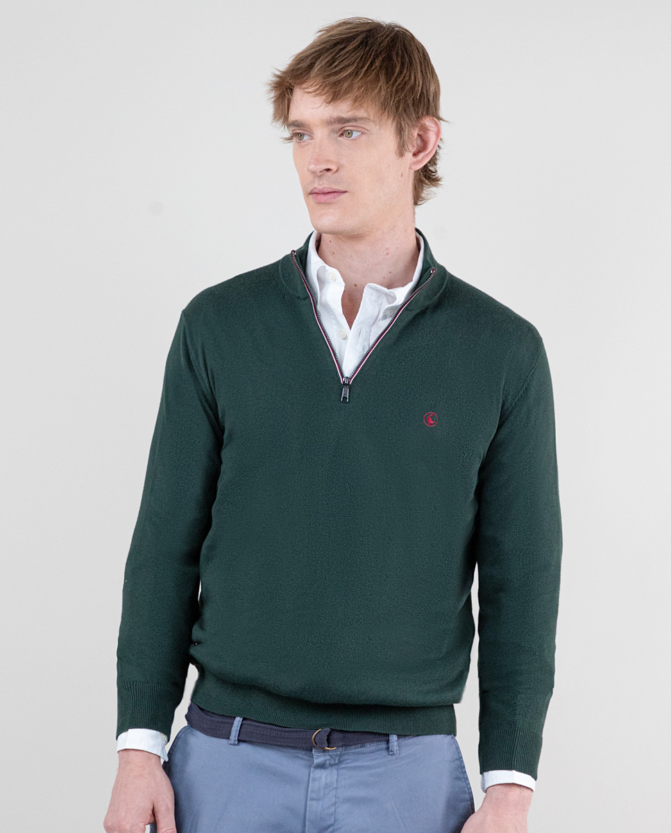 Jersey Cuello Camionero Verde