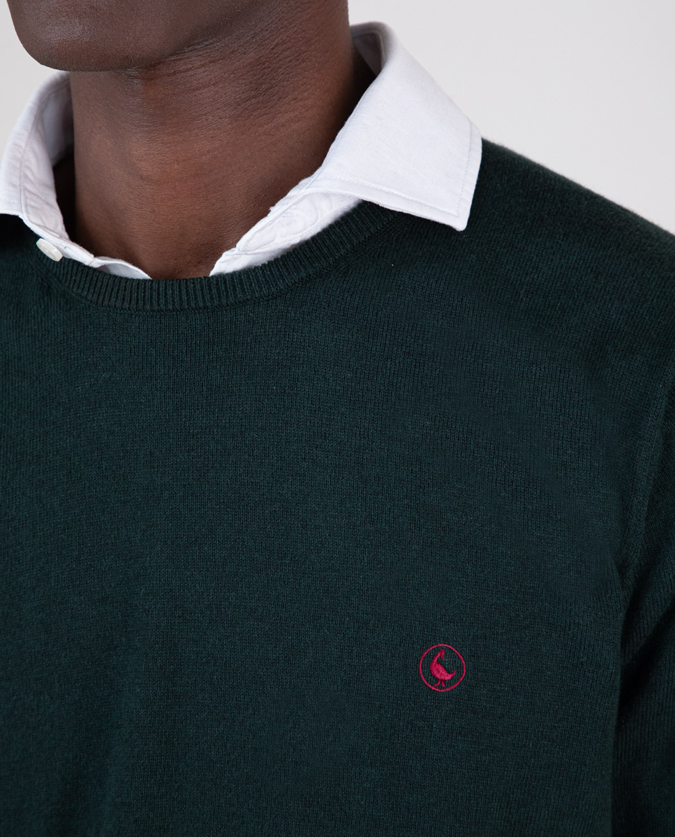 Jersey Cuello Redondo Verde