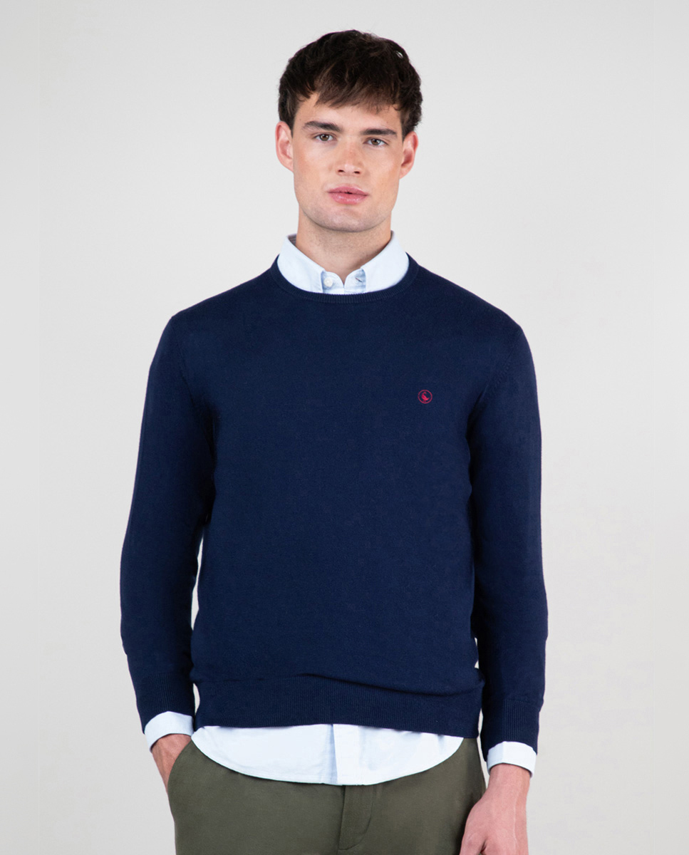 Jersey Cuello Redondo Marino