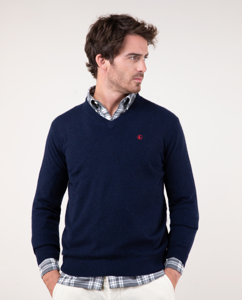 Navy Cashmere Jumper