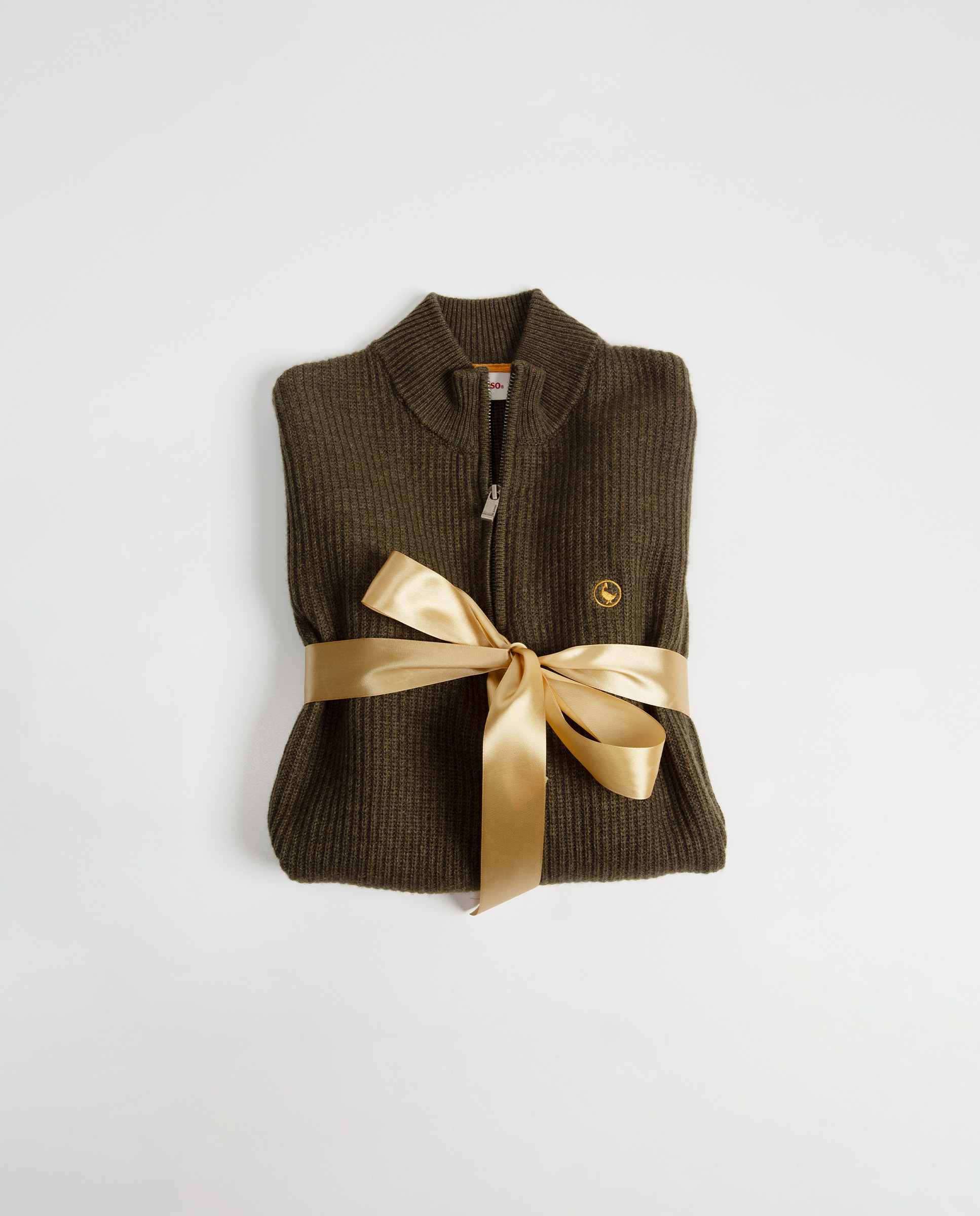 Pull Col Camionneur Laine Vert