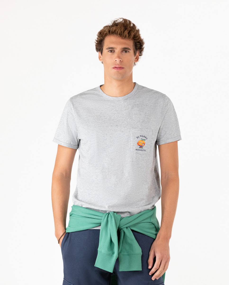 Vintage Grey Naranjito Print T-Shirt