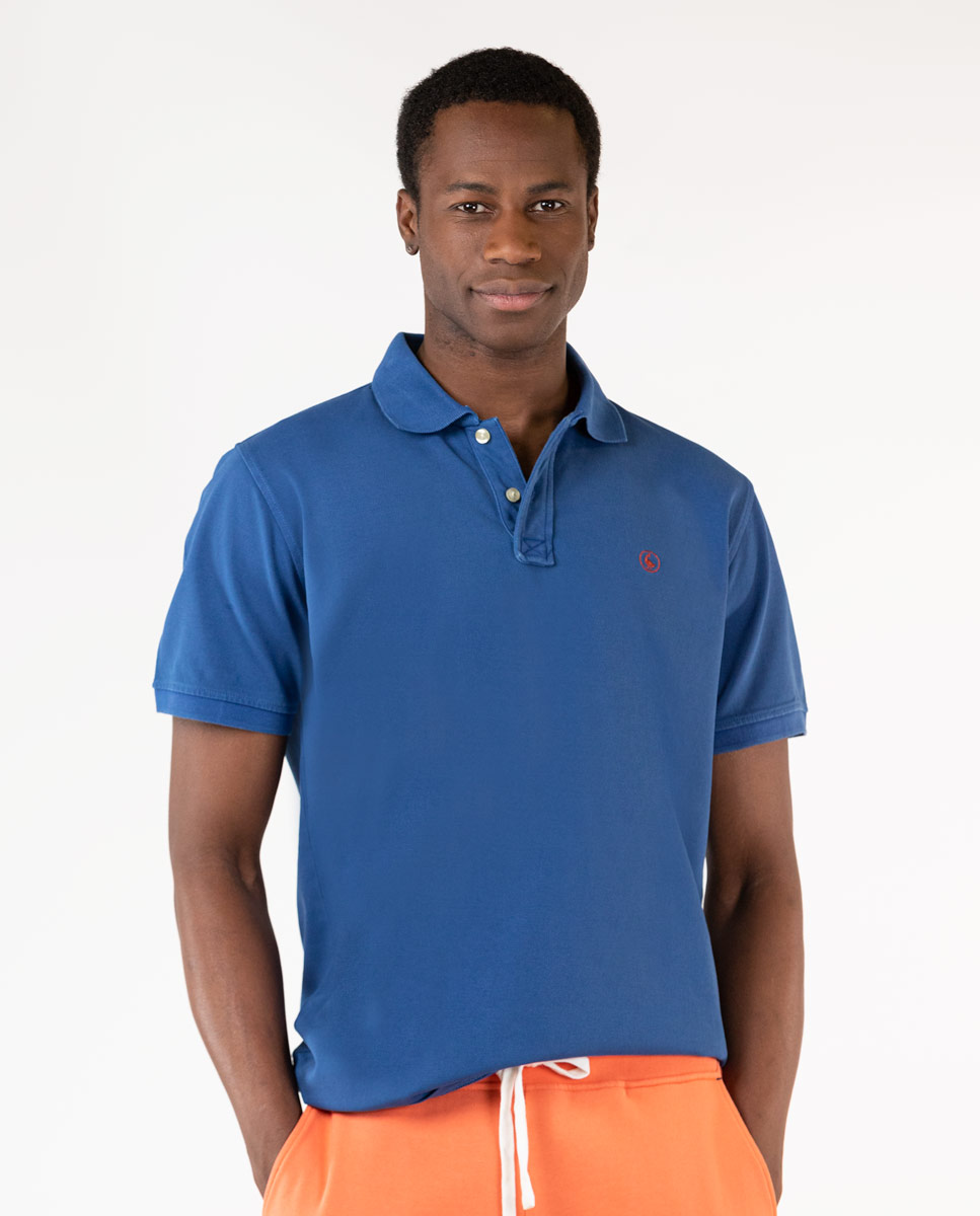 Washed Klein Blue Polo