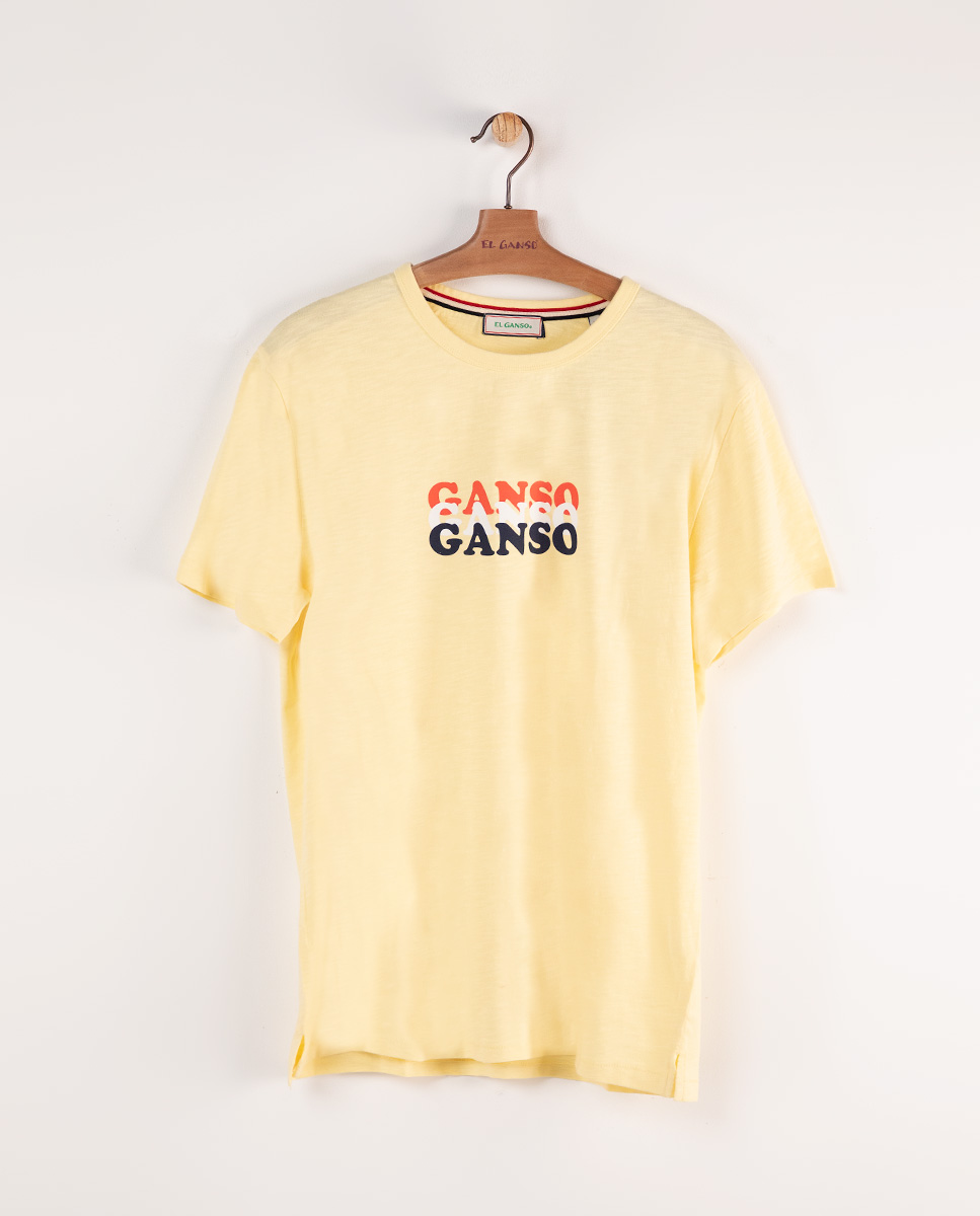 Camiseta Estampada Ganso Amarilla