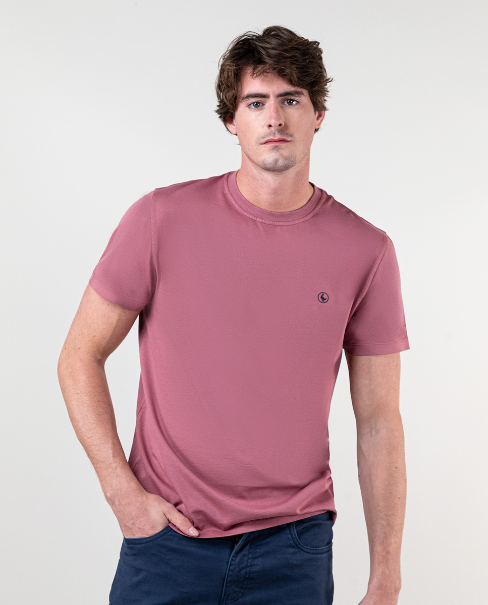 Tee-shirt Teinte Sur Pièce Géranium