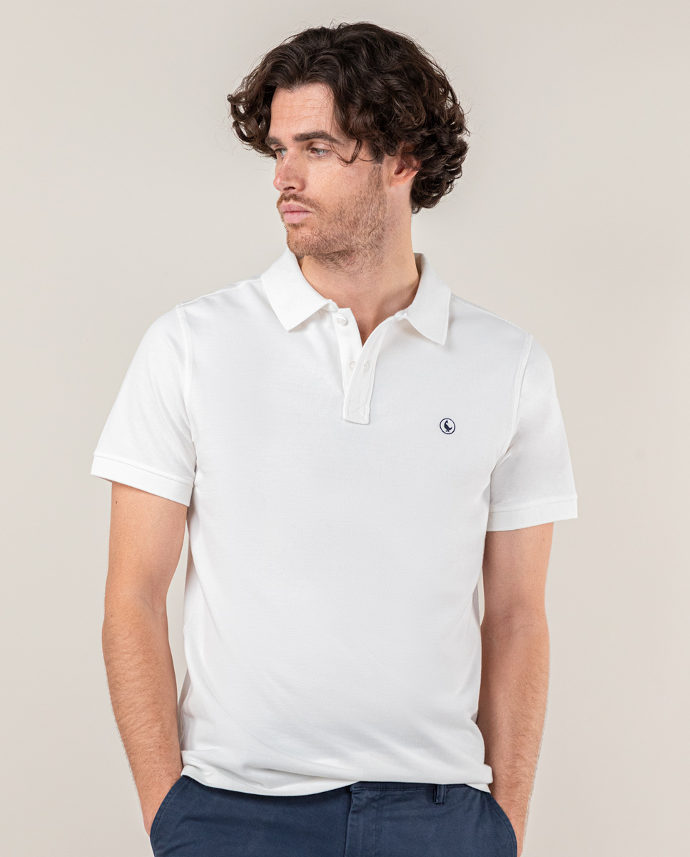 White Garment Dyed Piqué Polo Interseason