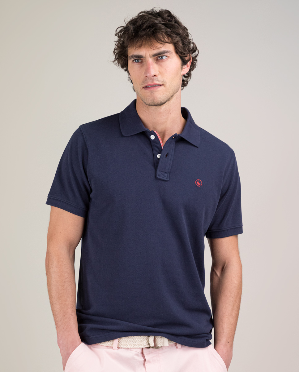Polo Piqué Garment Dyed Marino