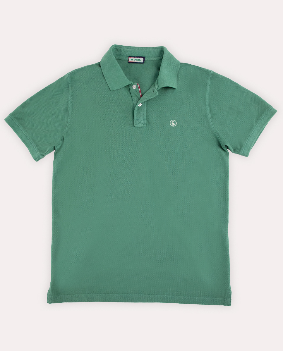Polo Piqué Garment Dyed Verde
