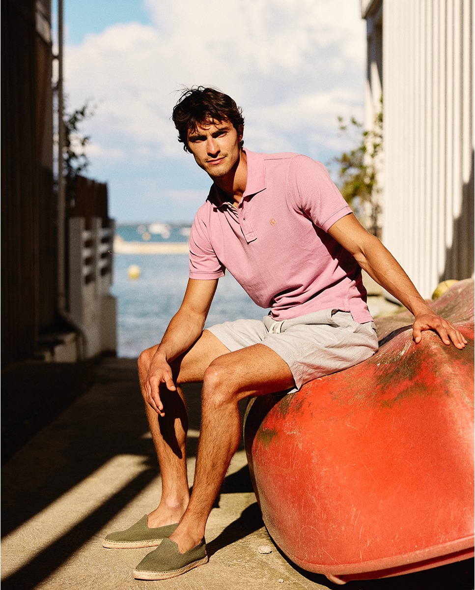 Polo Piqué Garment Dyed Lila