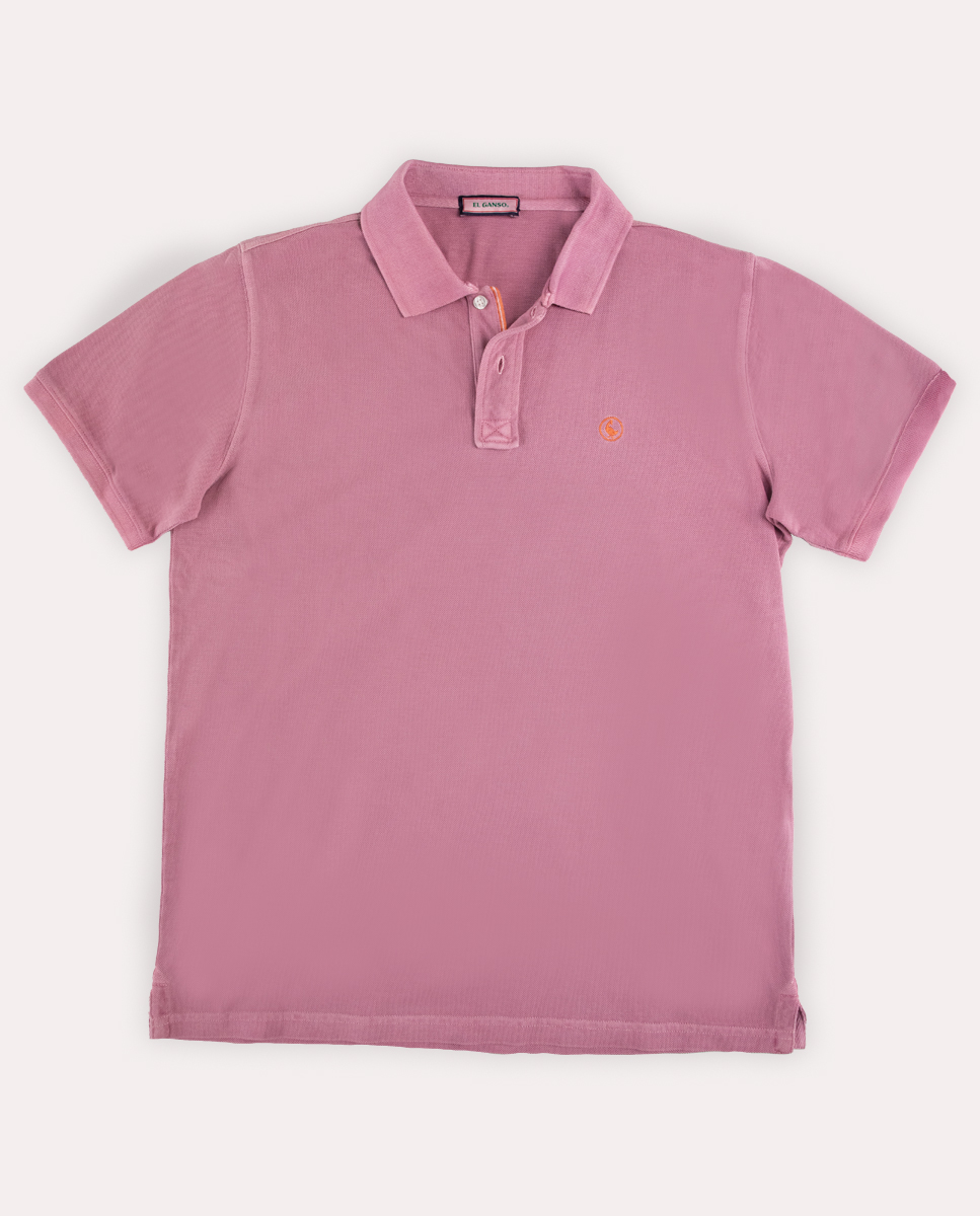 Polo Piqué Garment Dyed Lila