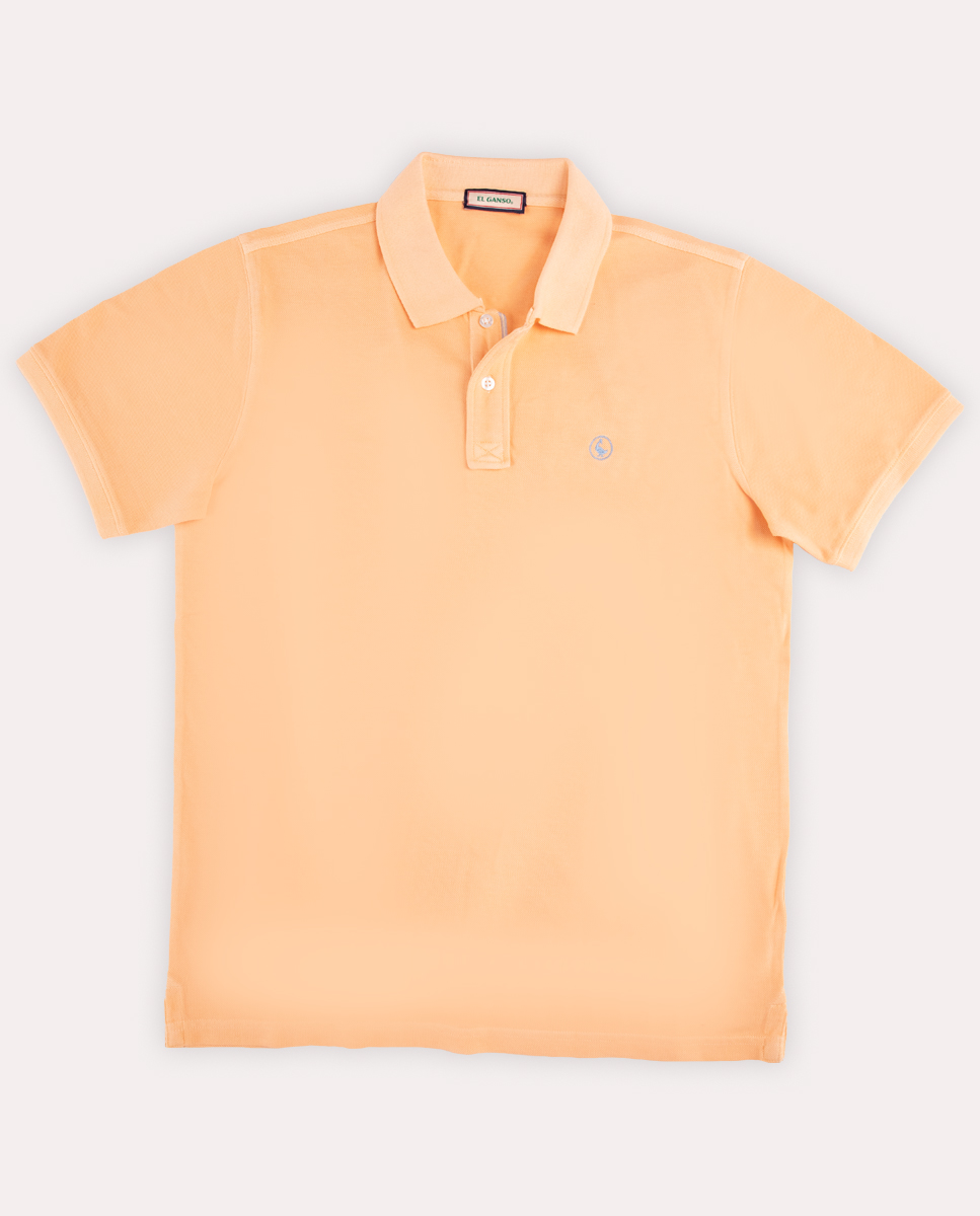 Polo Piqué Garment Dyed Naranja