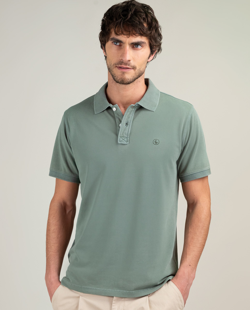 Polo Piqué Pigment Dyed Verde