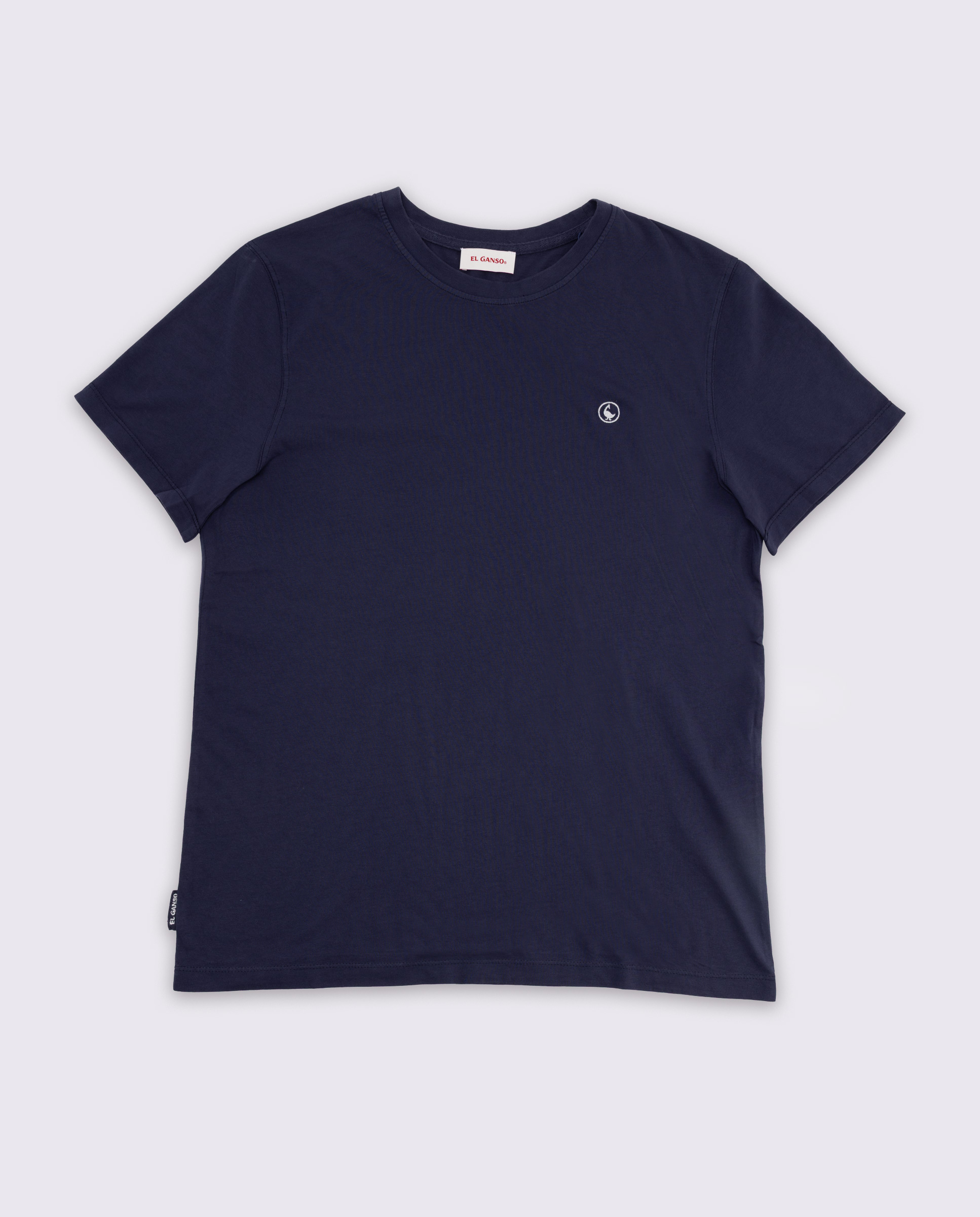 Camiseta Básica Garment Dyed Marino