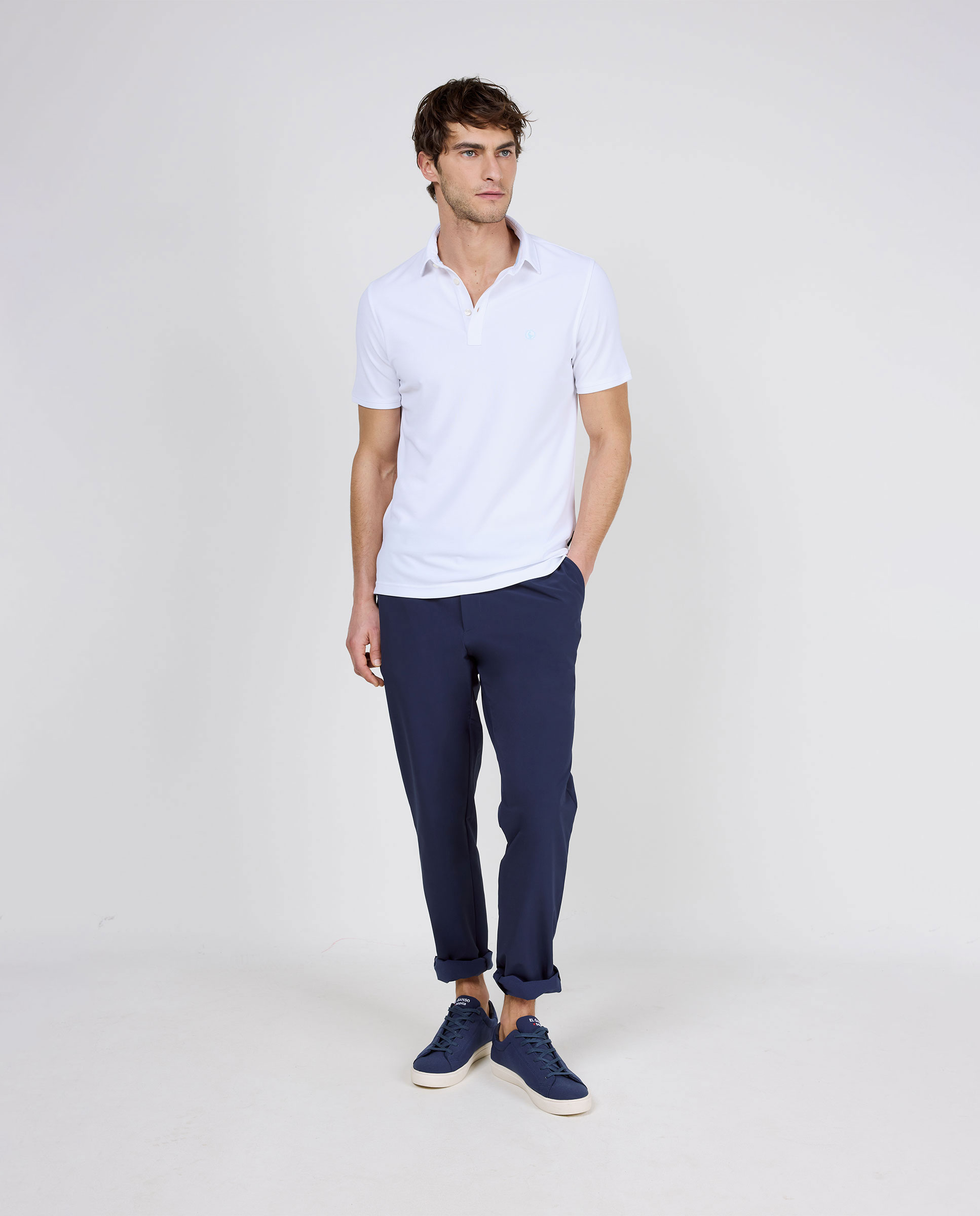 Polo Manga Corta Sepiia Blanco