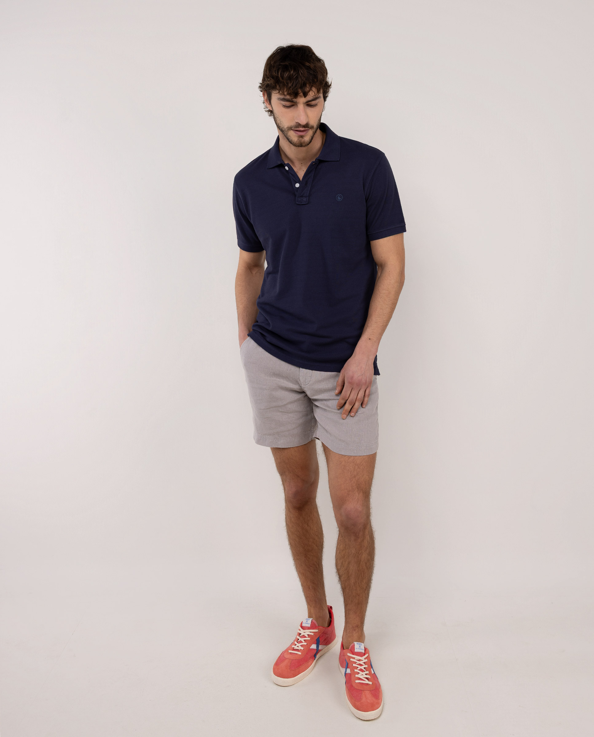 Polo Piqué Garment Dyed Marino