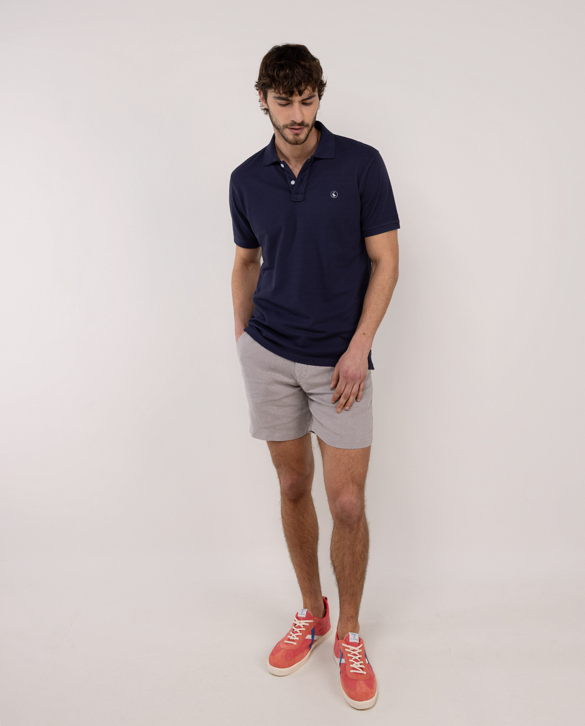 Polo Piqué Garment Dyed Marino