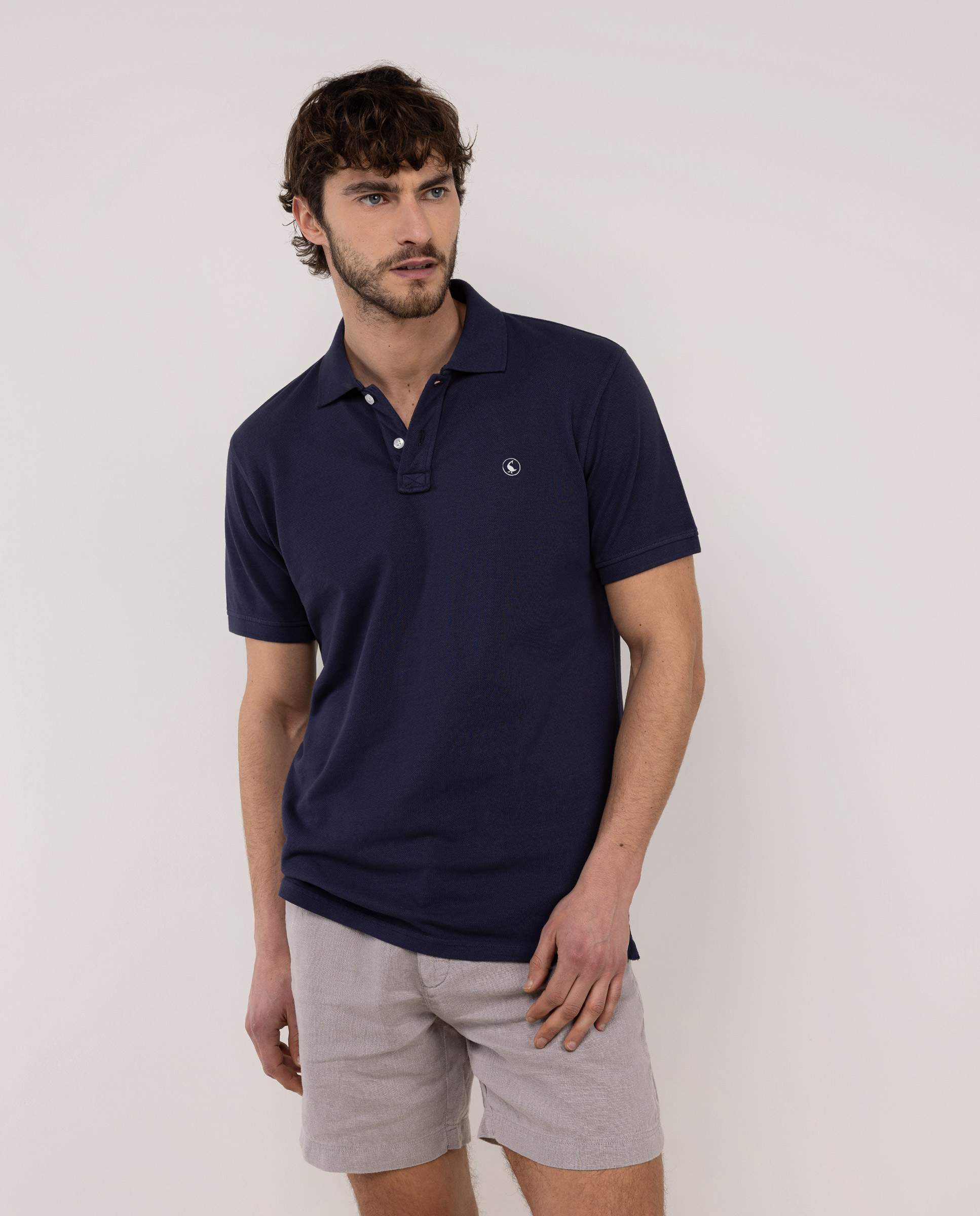 Polo Piqué Garment Dyed Marino