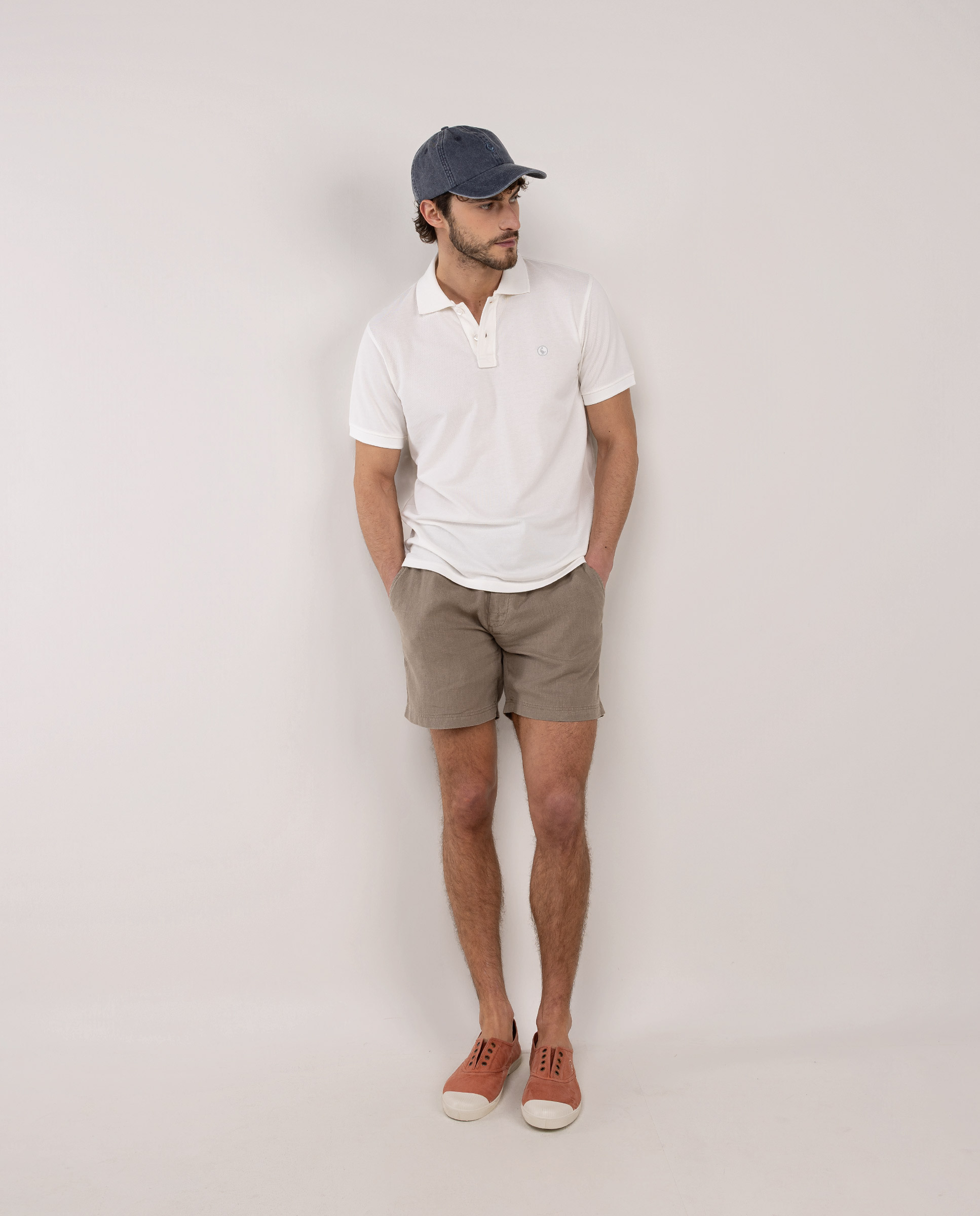 Polo Piqué Garment Dyed Blanco