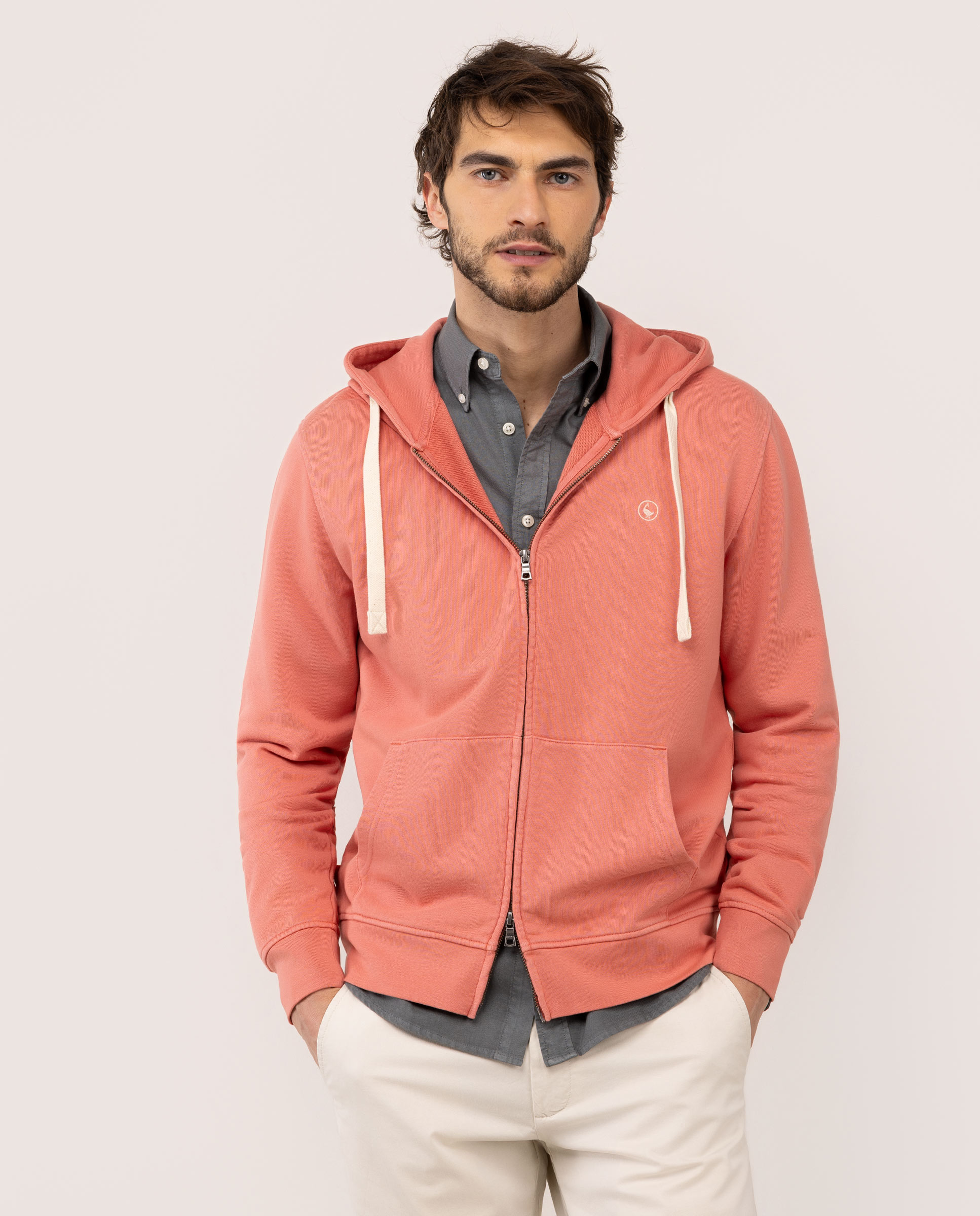 Sudadera Cremallera Rojo