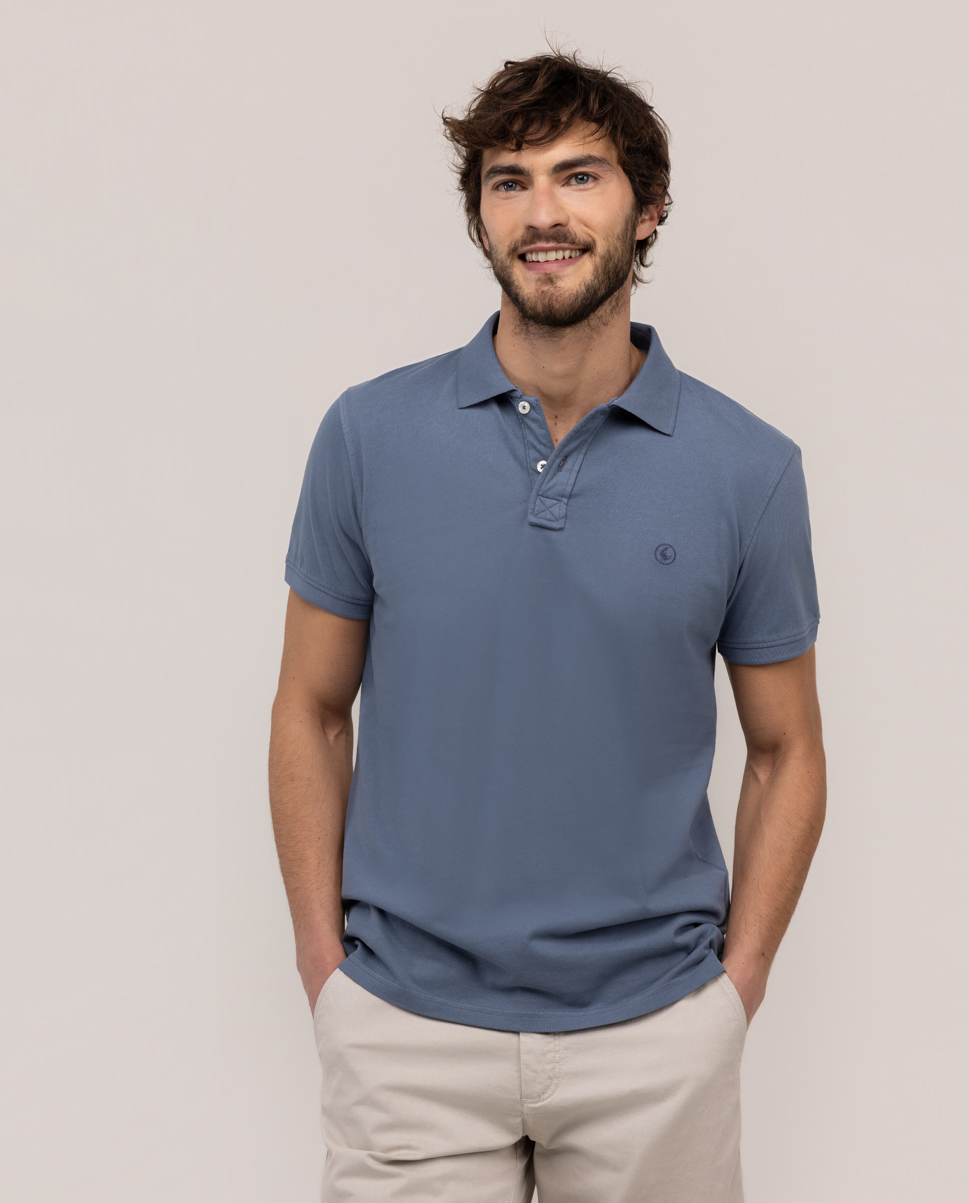 Polo Single Jersey Petróleo