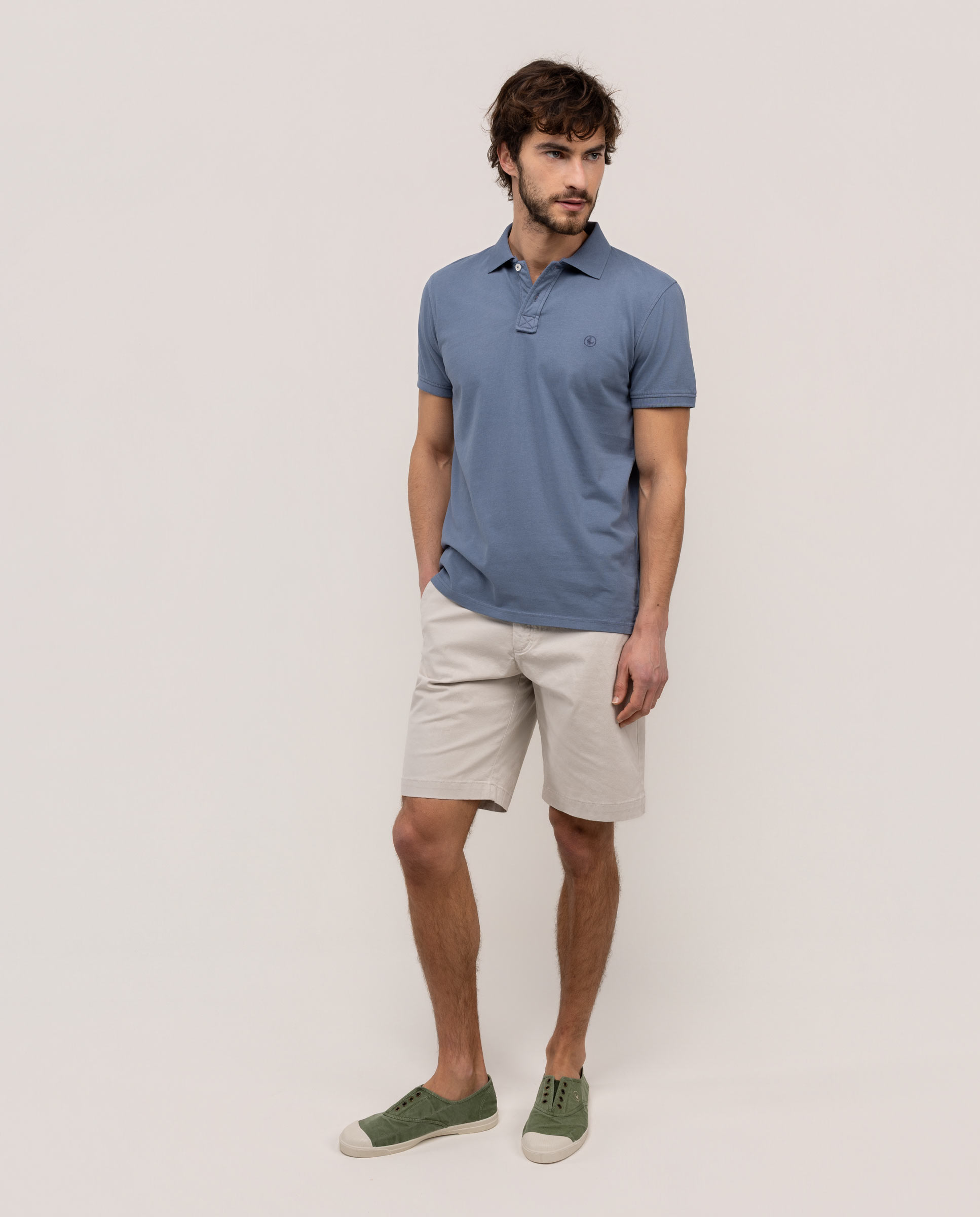 Polo Single Jersey Petróleo