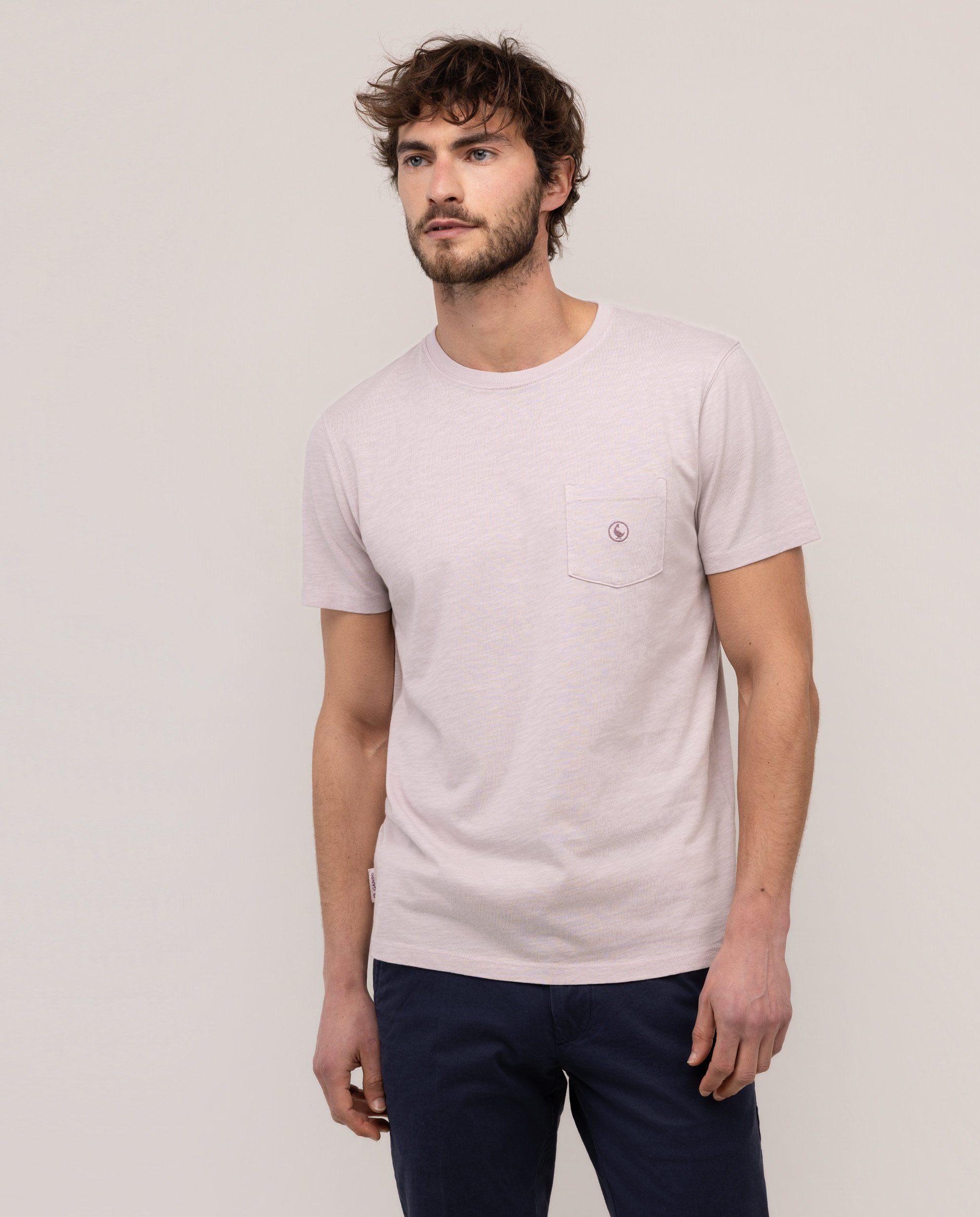 Camiseta Slub Malva