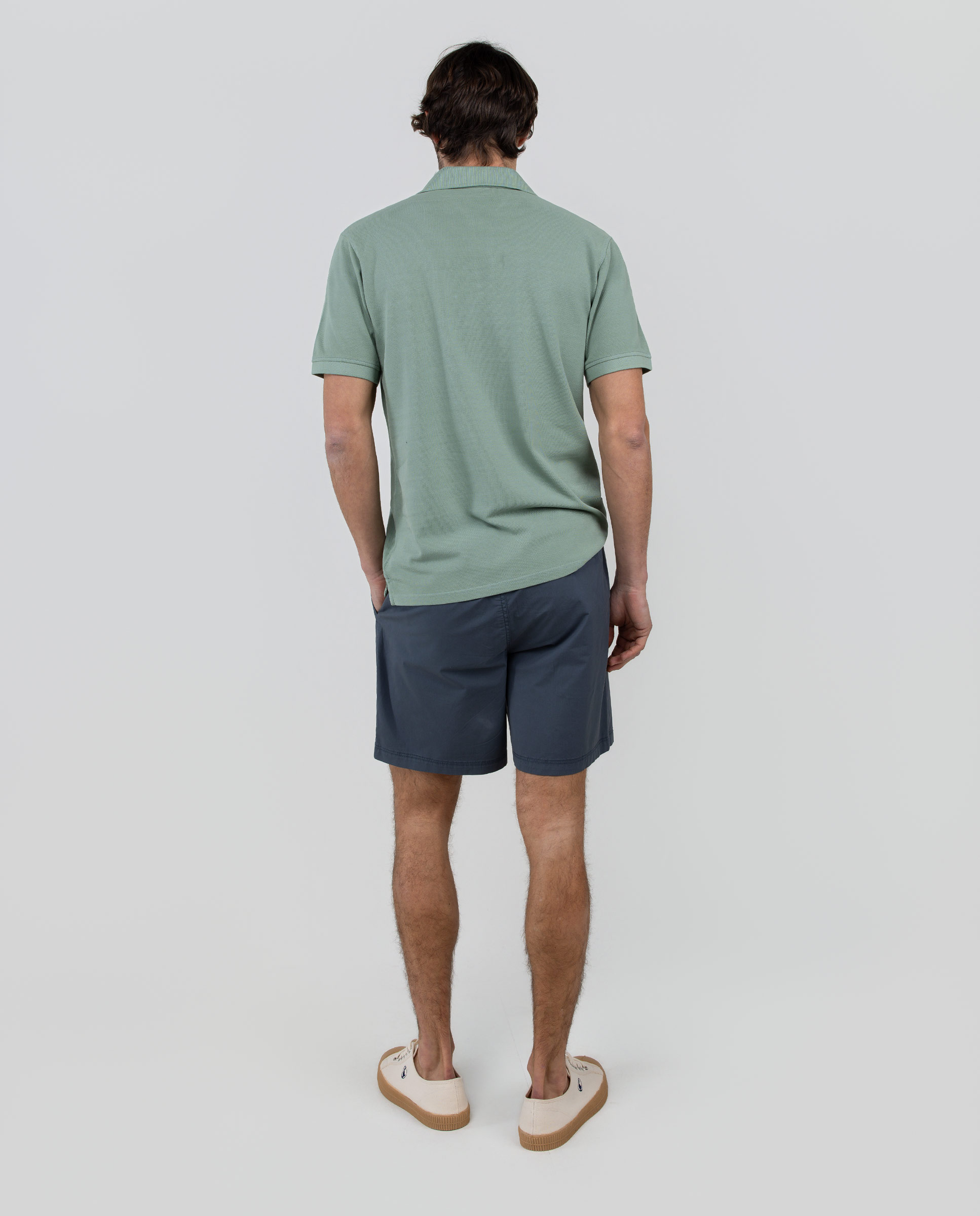 Polo Piqué Garment Dyed Verde