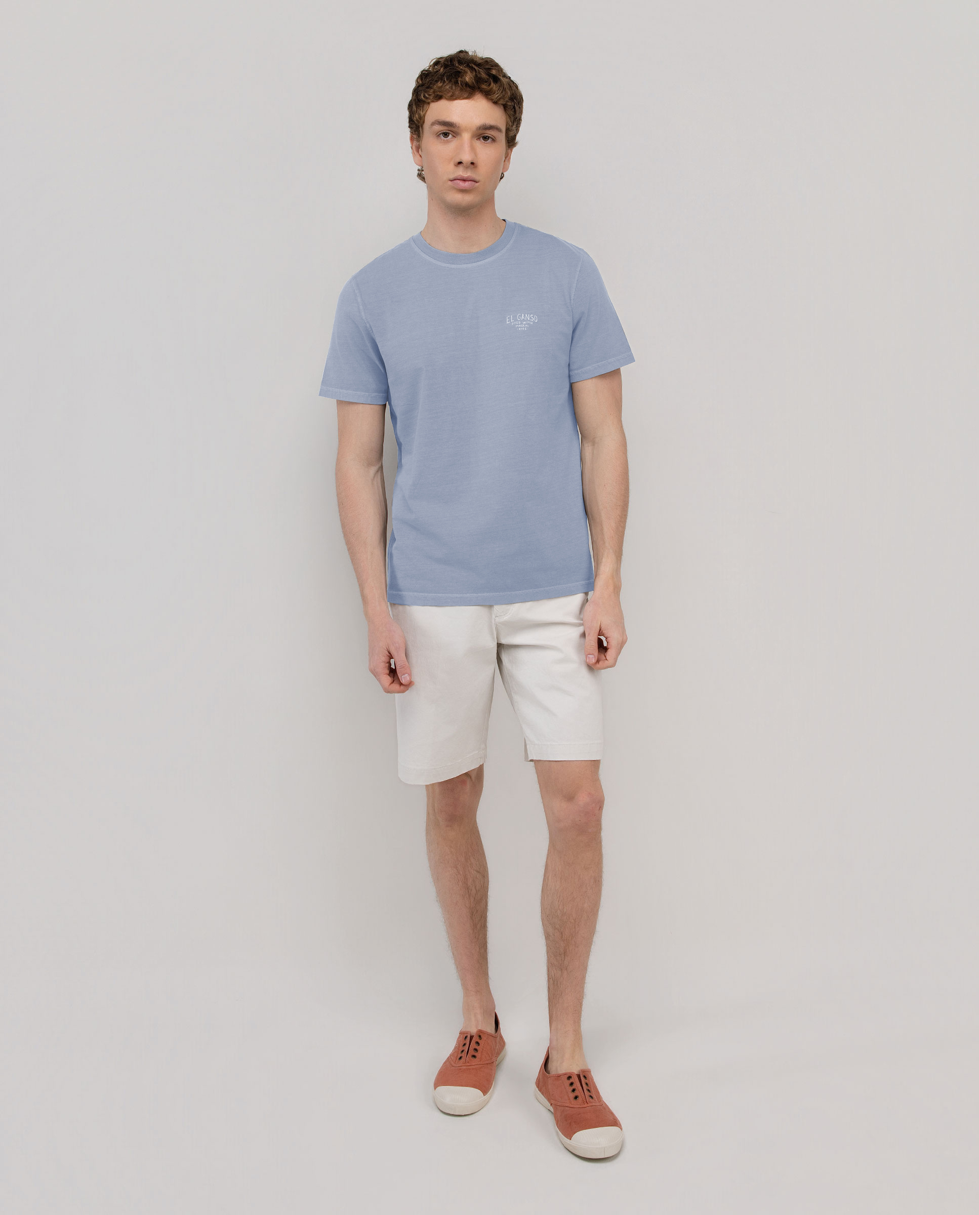 Camiseta Tinte Mineral Azul