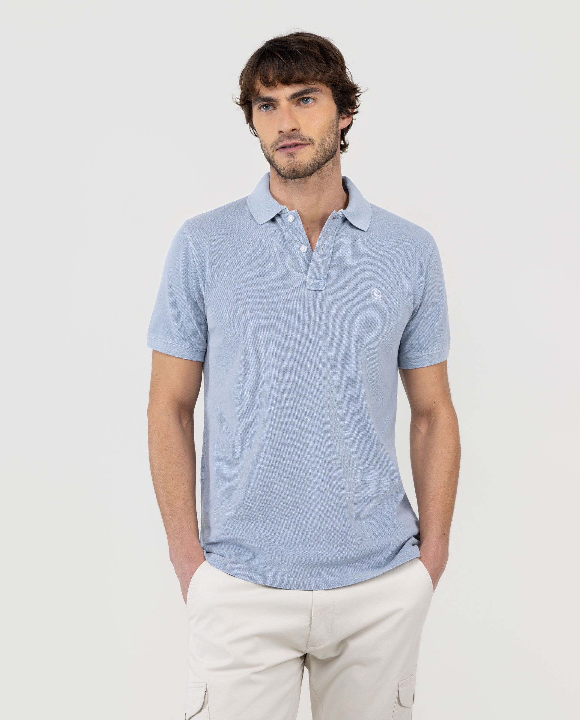 Polo Tinte Natural Azul