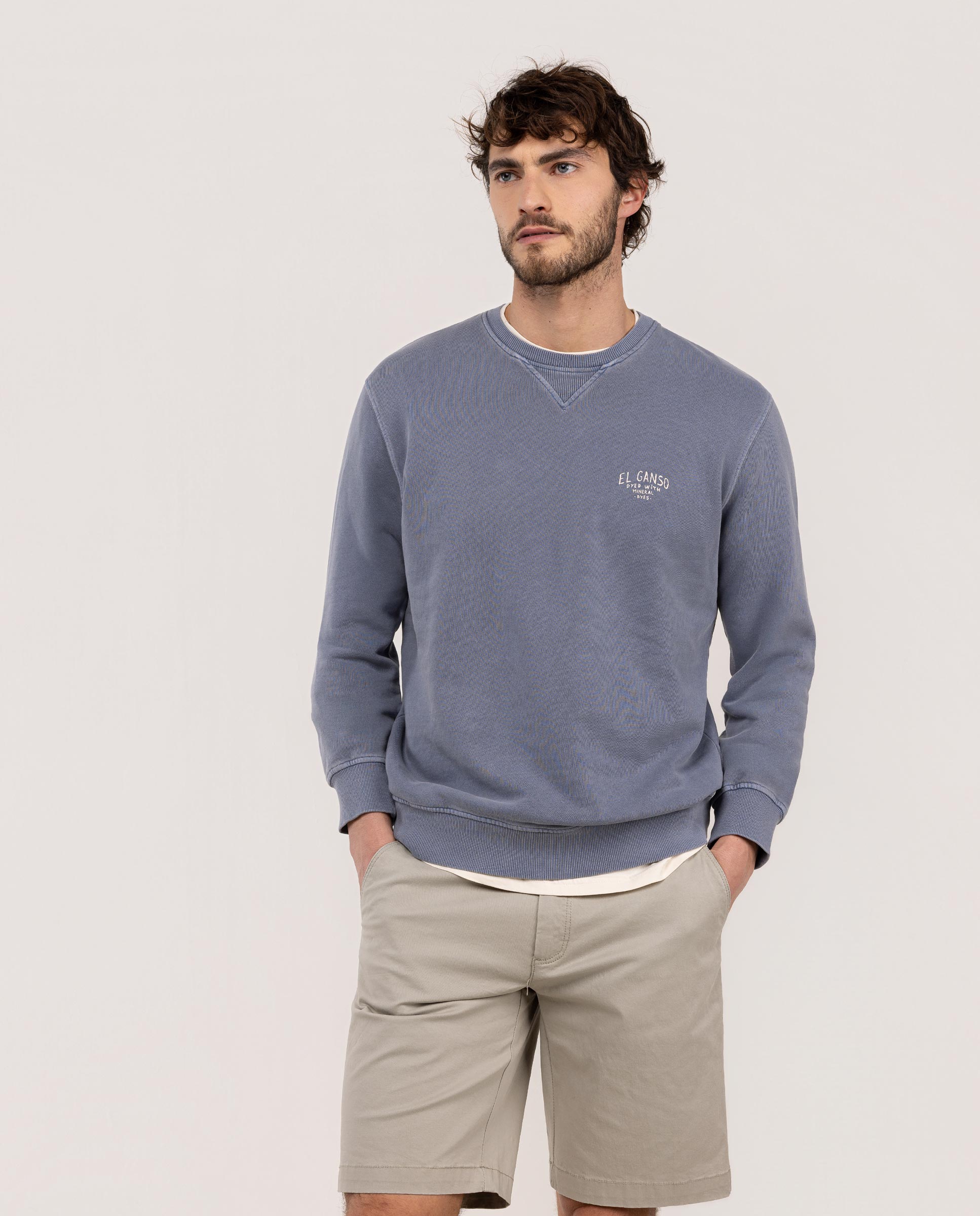 Sudadera Tinte Mineral Marino