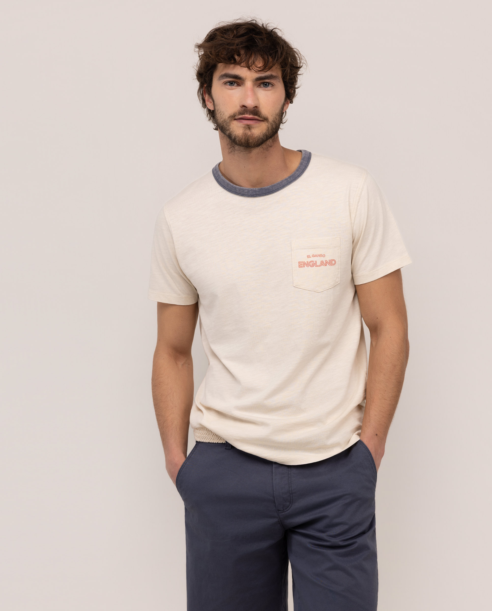 Camiseta Retro Slub Inglaterra