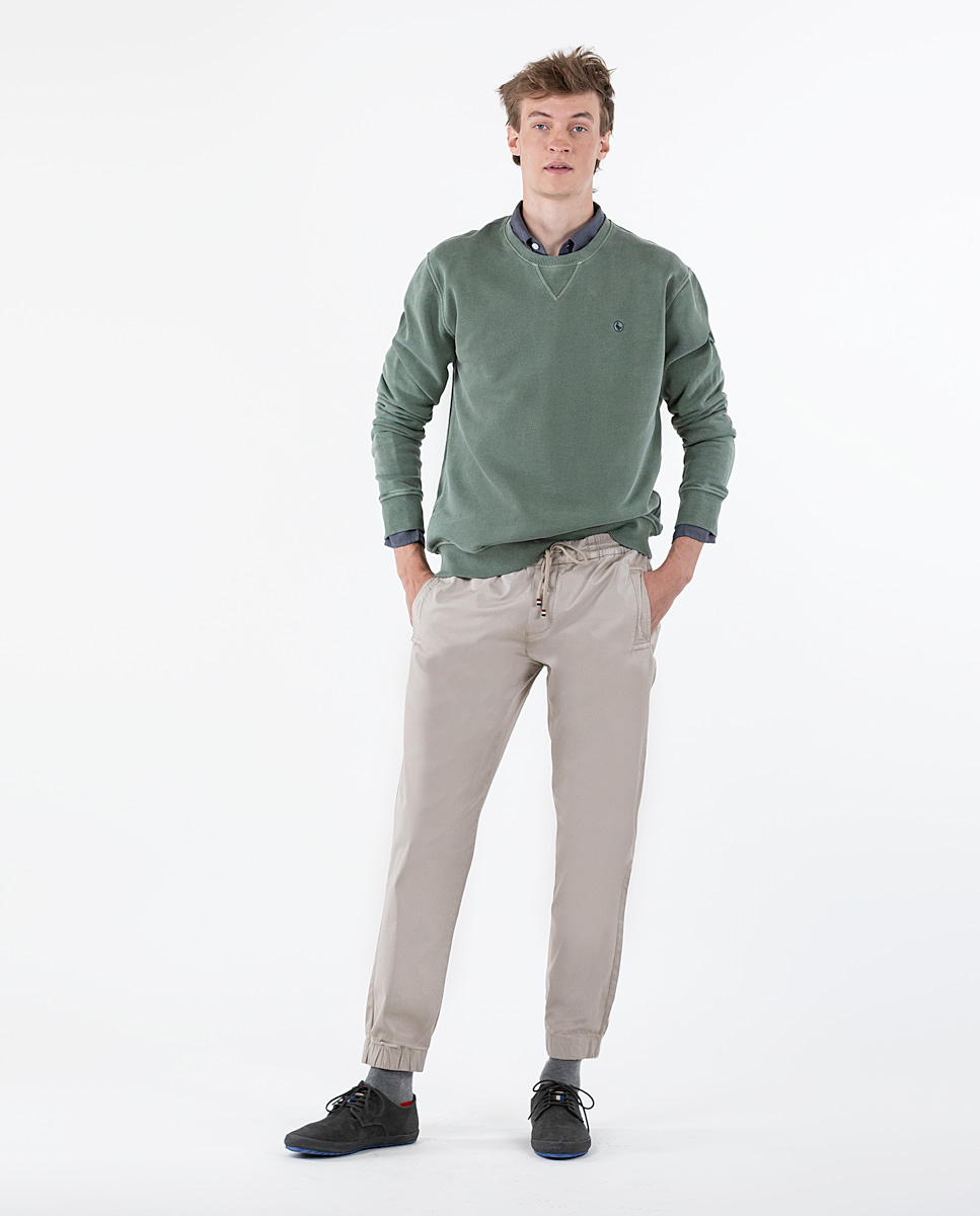 Sudadera Cuello Caja Verde