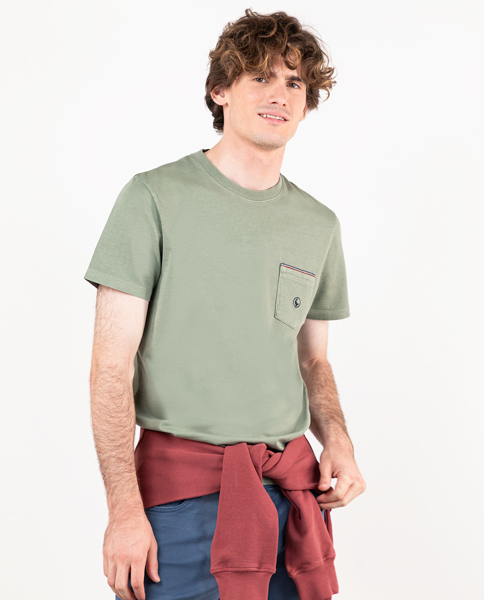 T-Shirt Grün Melange