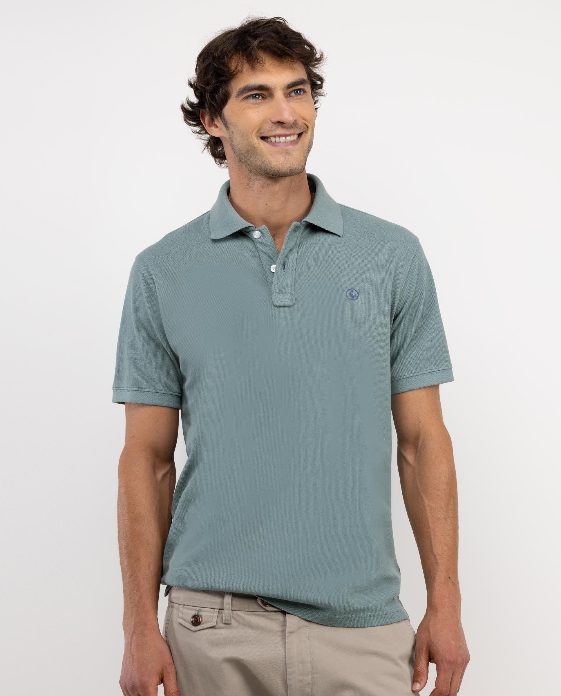 Polo Manga Corta Menta