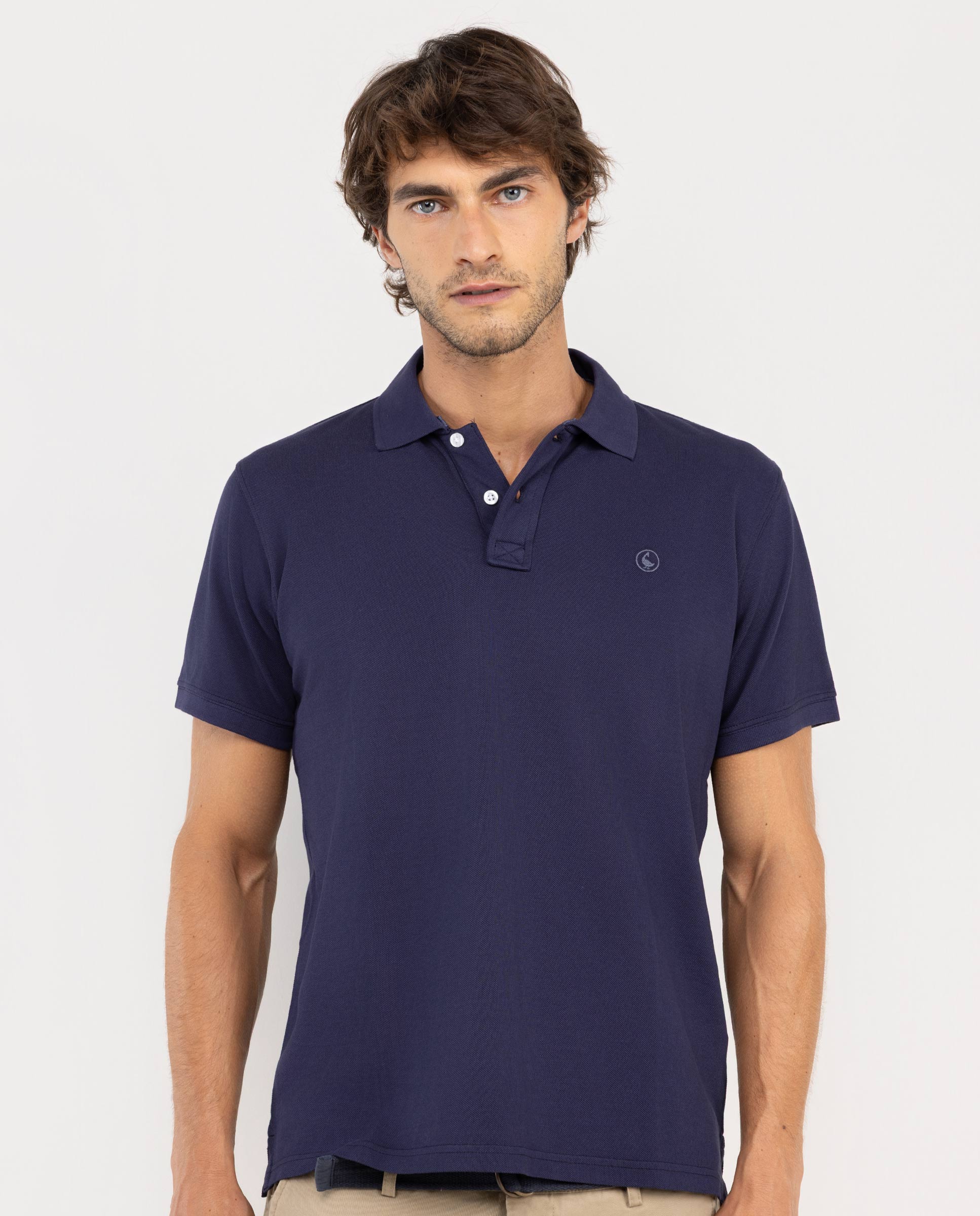 Polo Manga Corta Marino