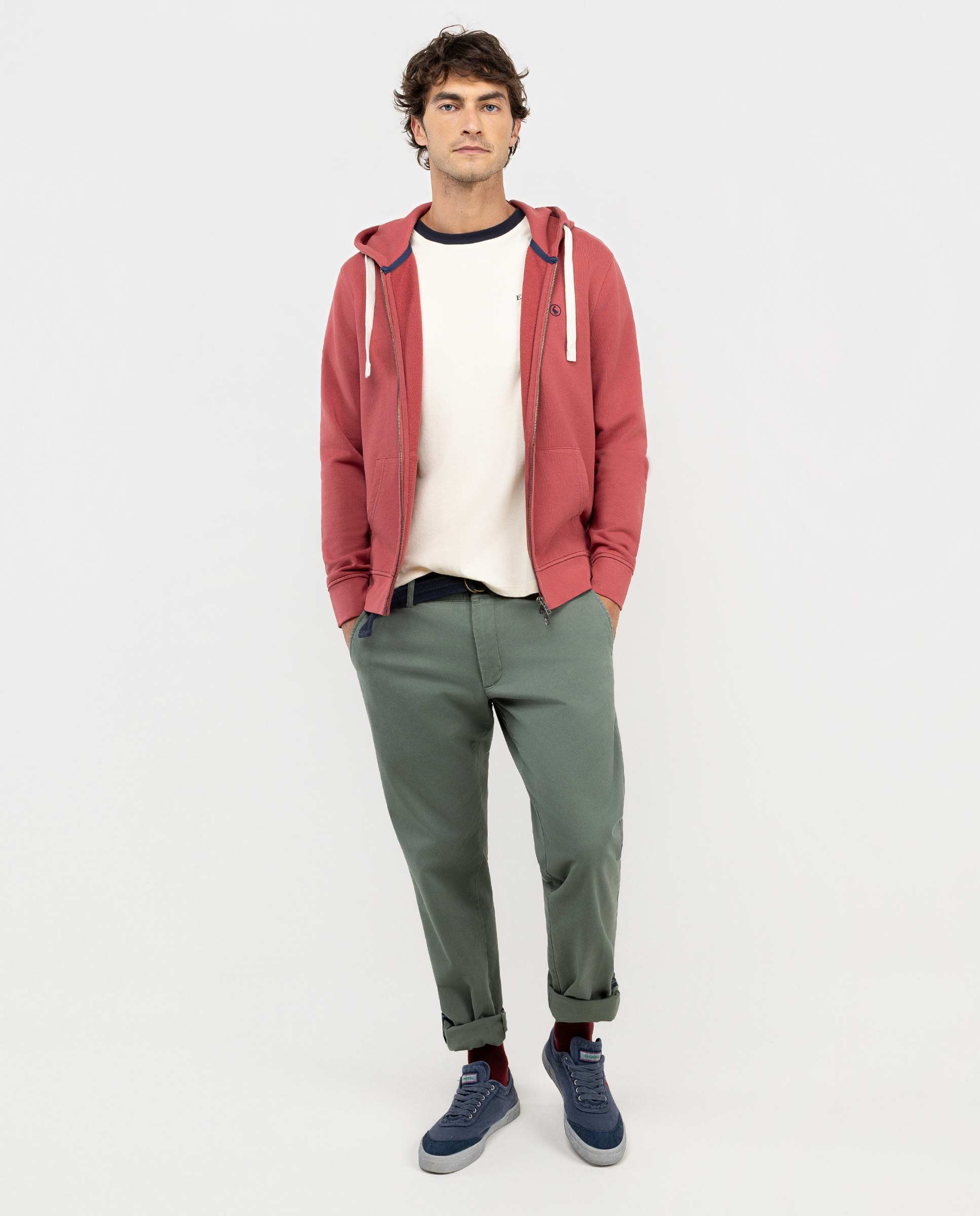 Sudadera Zipper Rojo