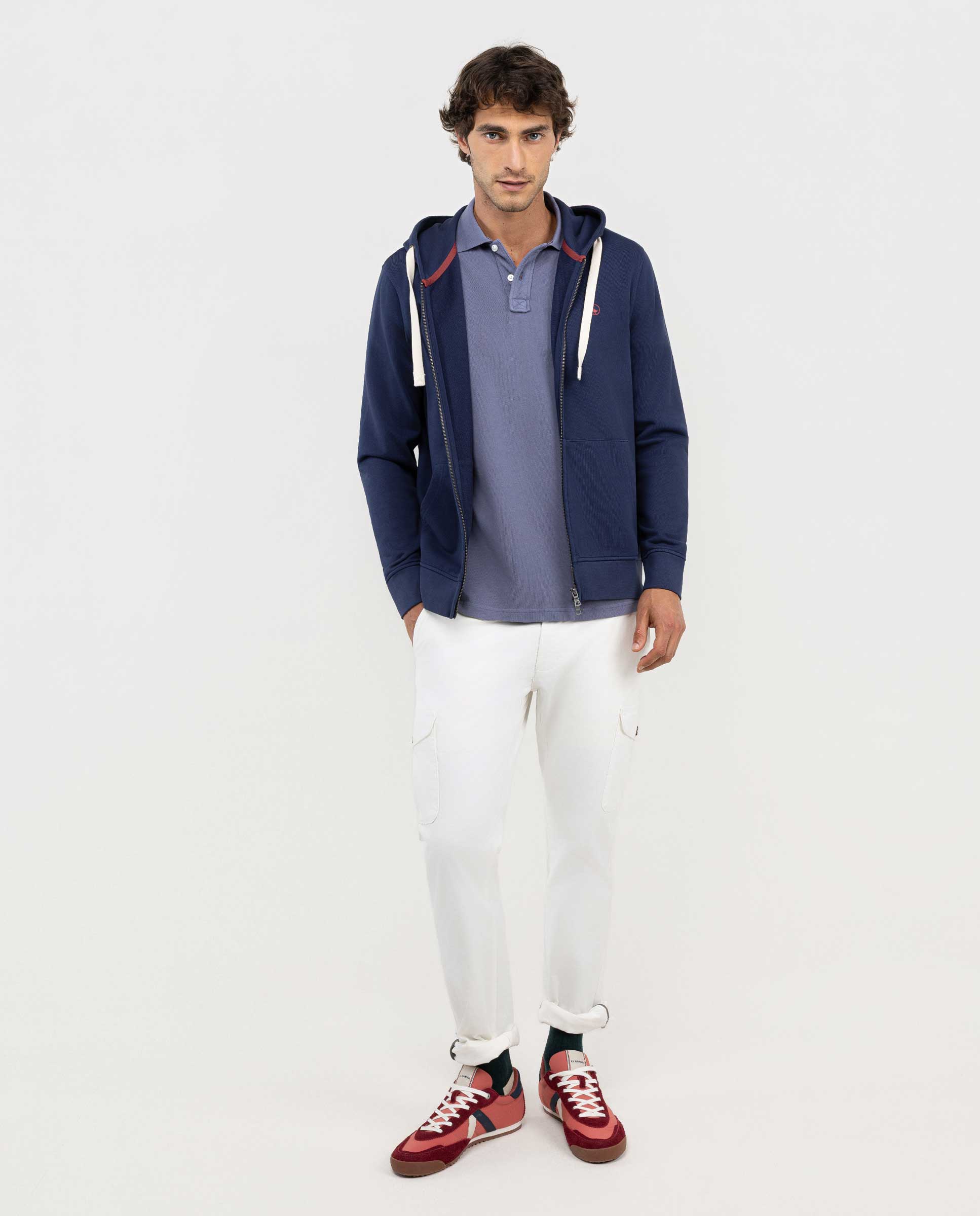 Sudadera Zipper Marino