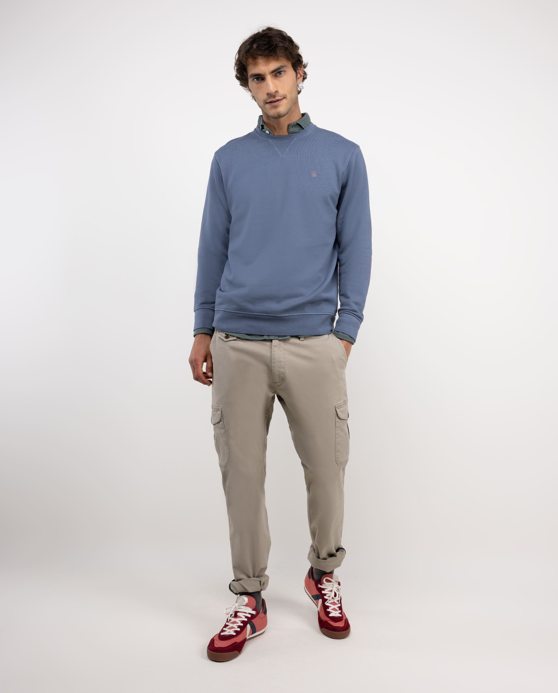 Sudadera Cuello Caja Petróleo