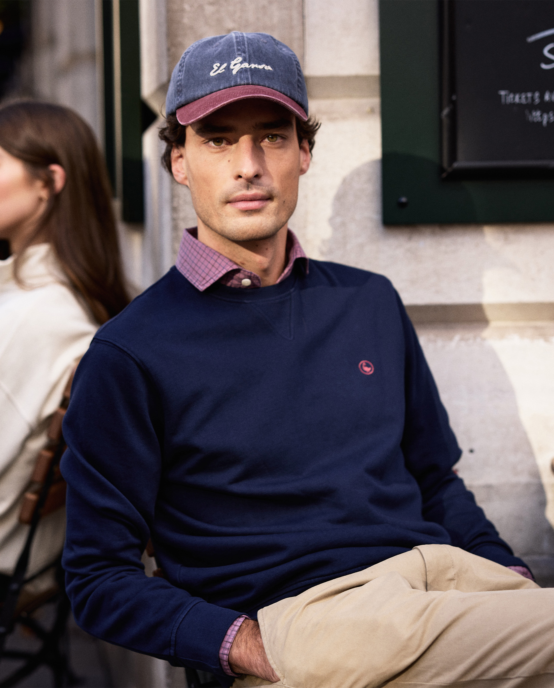 Sudadera Cuello Caja Marino