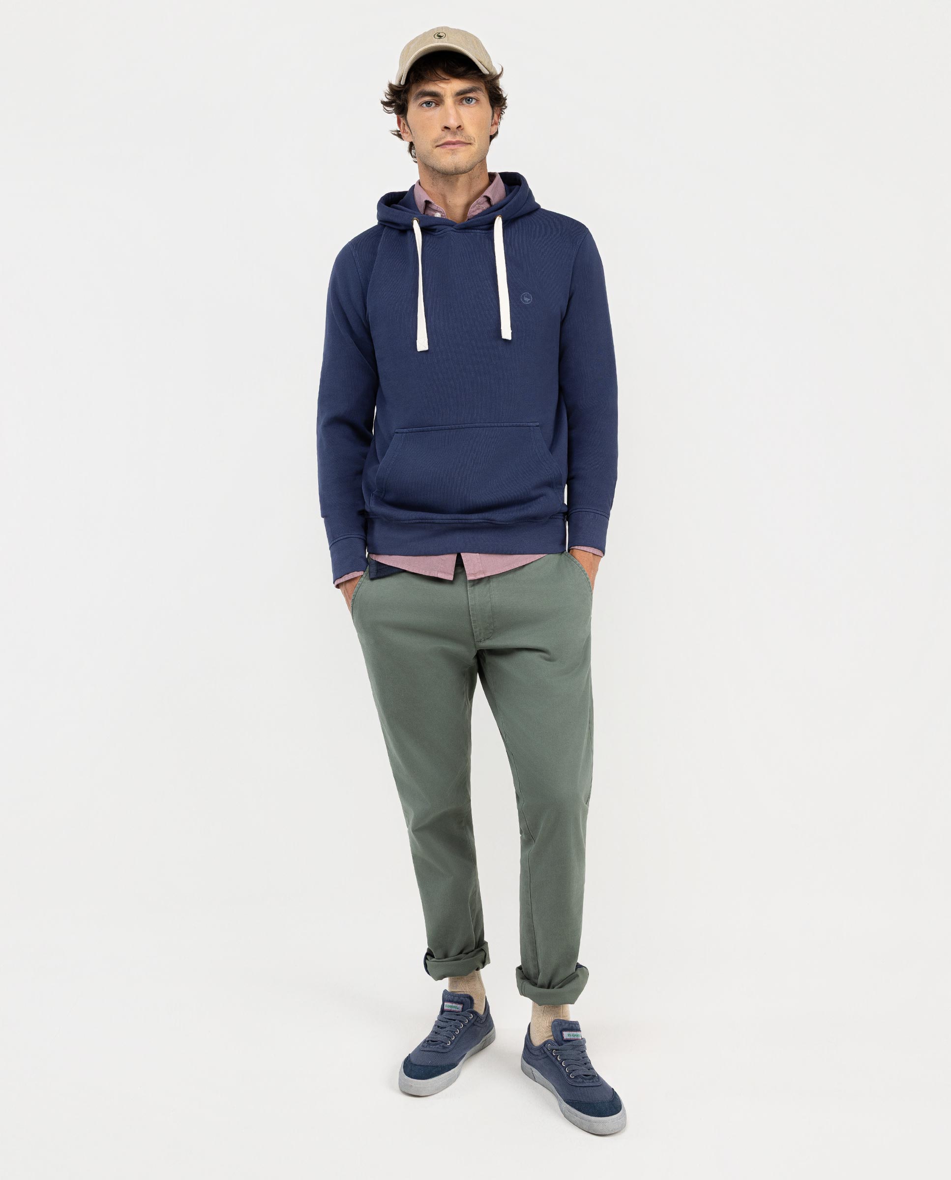 Sweat Capuche Marine