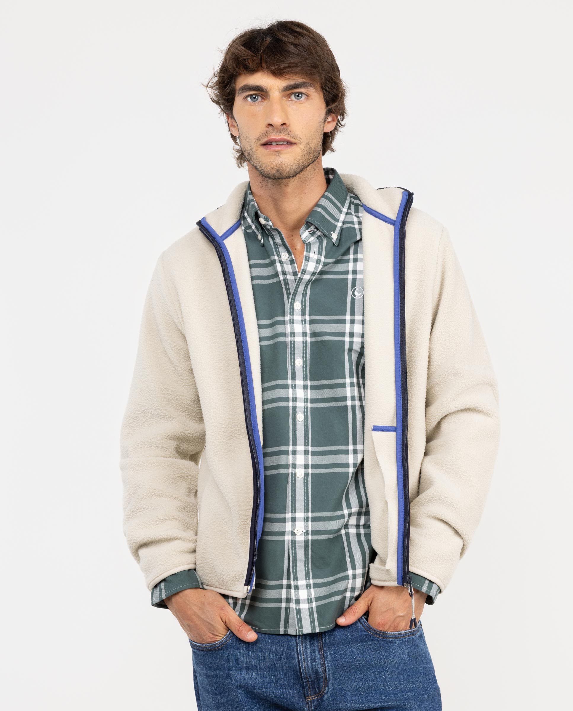 Chaqueta Polar Beige