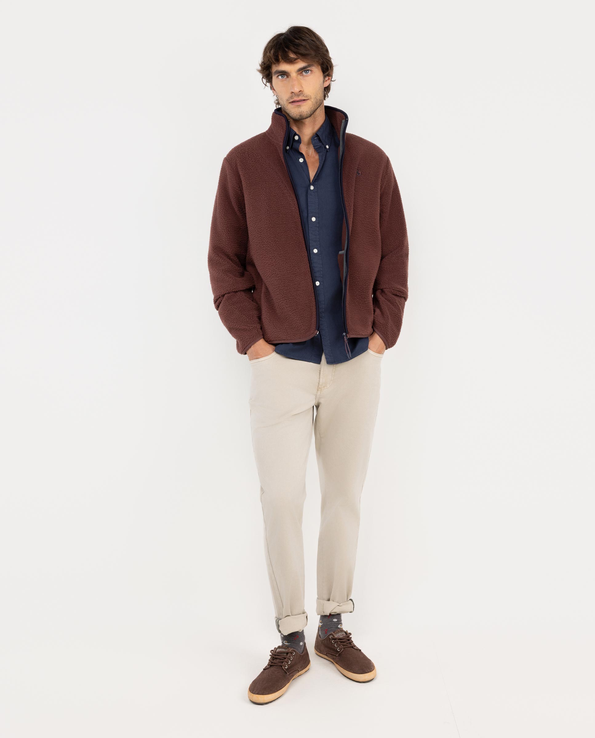 Veste Polaire Grenat