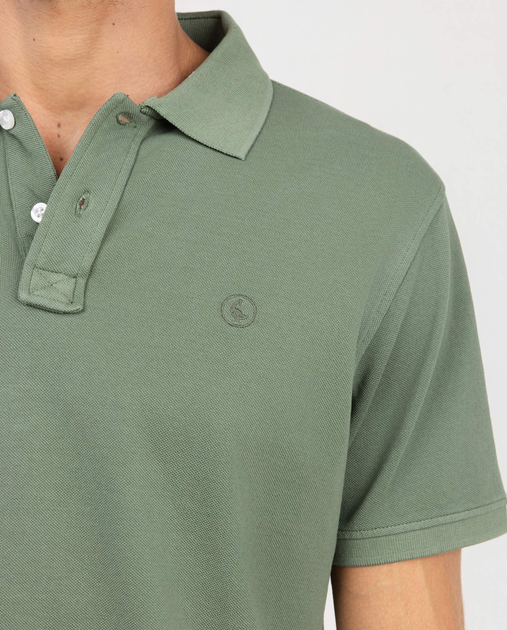 Polo Logo Bordado Verde
